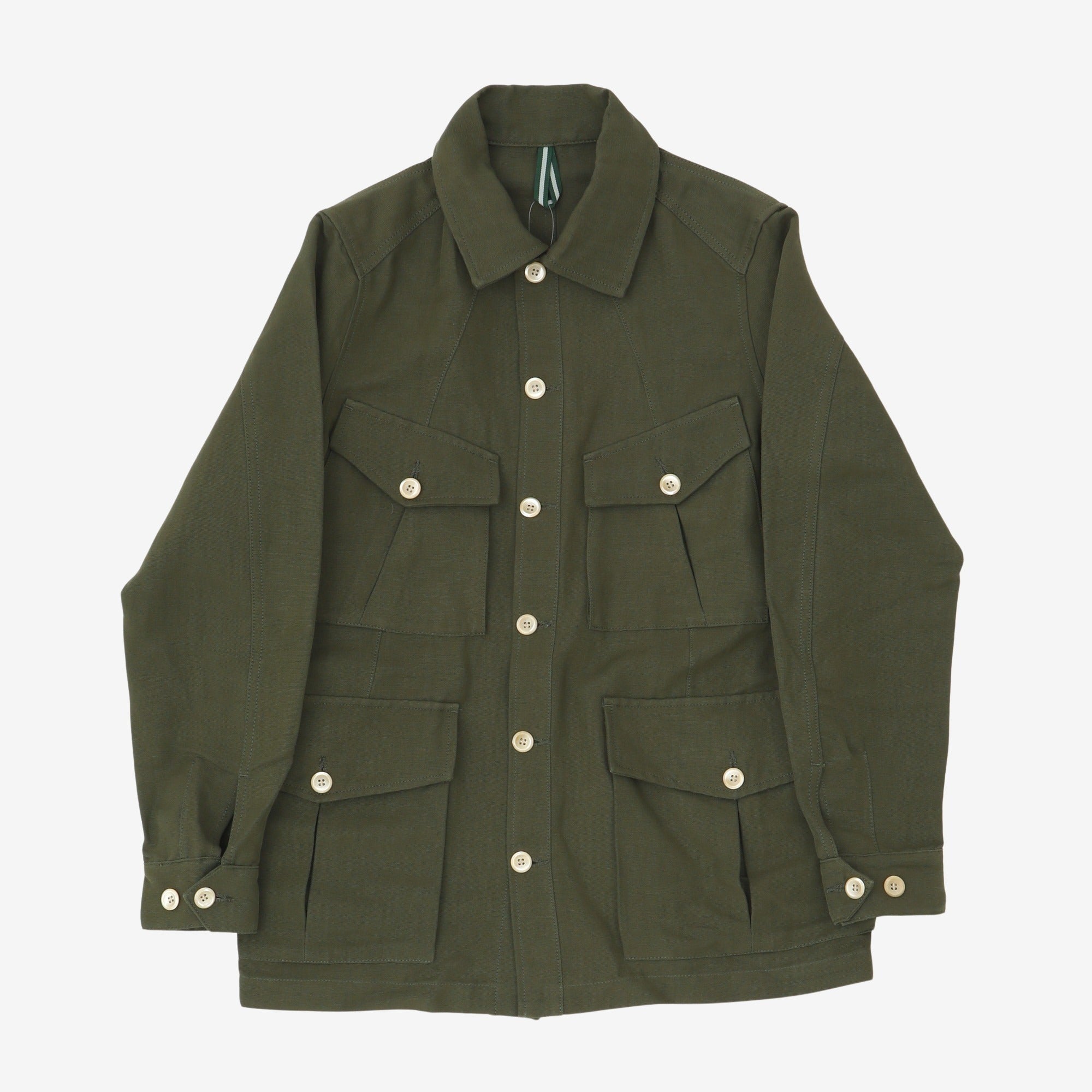 Drake's linen field outlet jacket