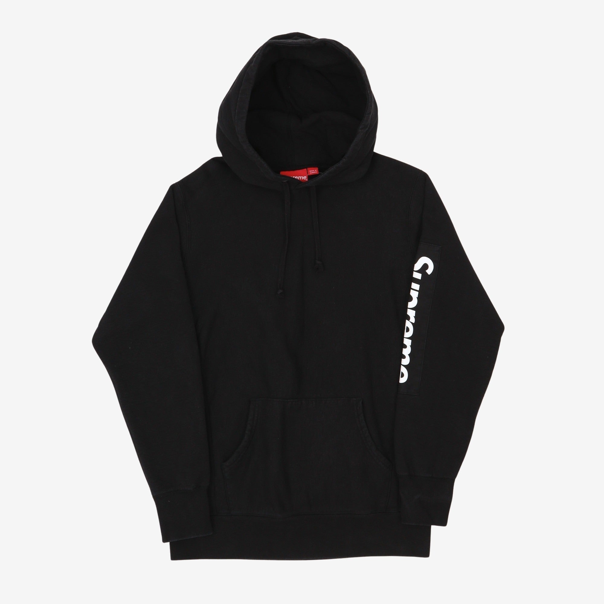 Supreme hoodie logo on sleeve online