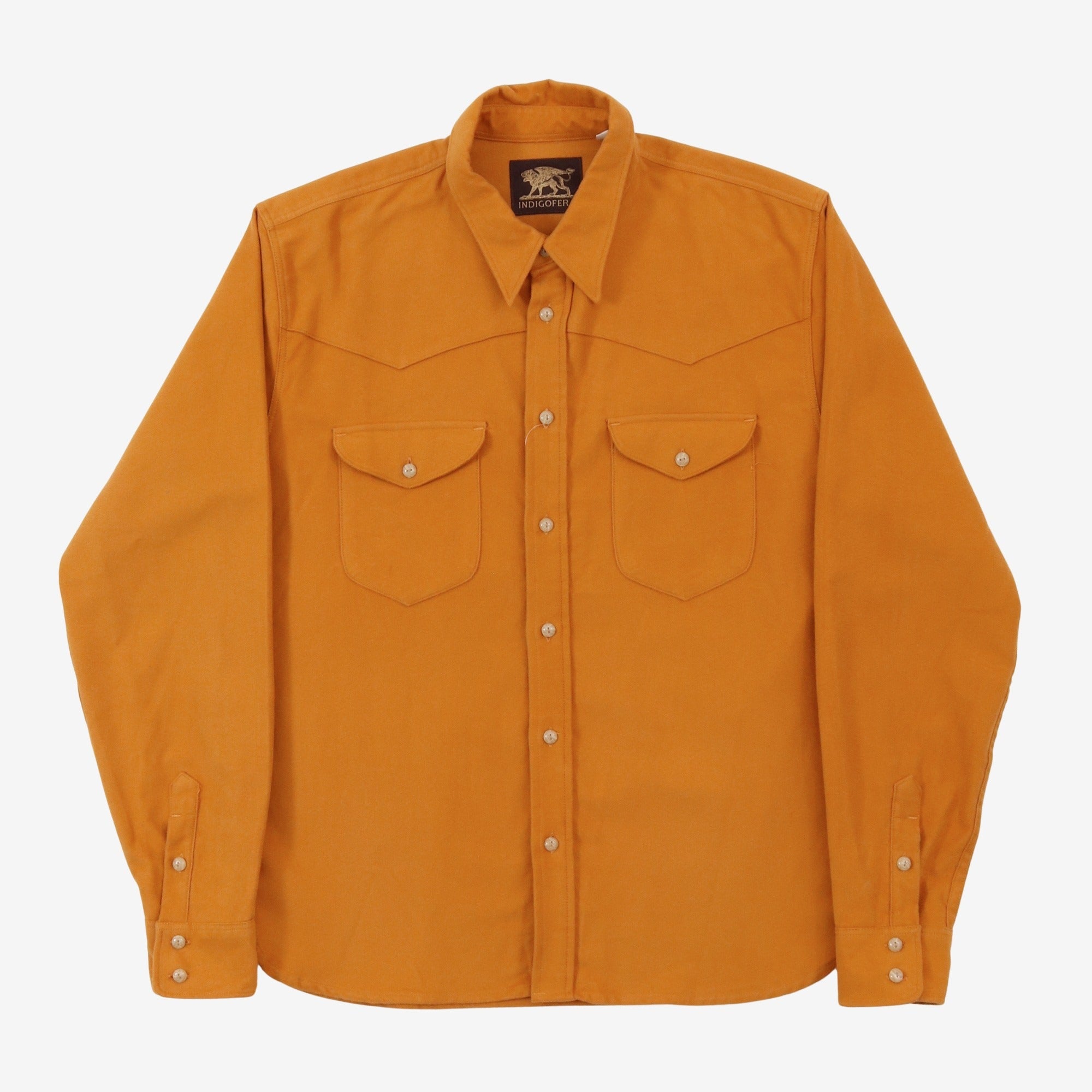 Orange western sale shirt