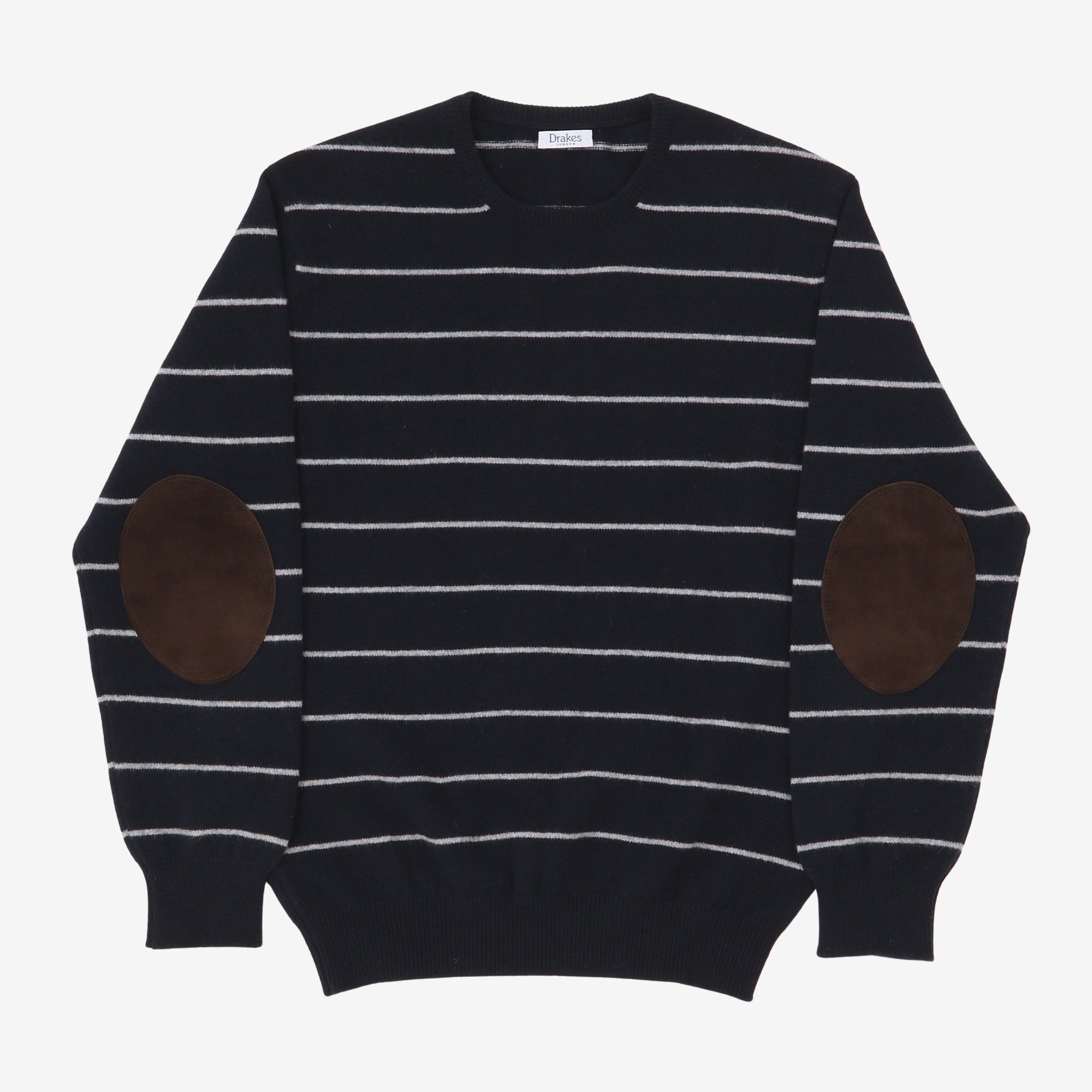 Striped on sale crewneck sweater