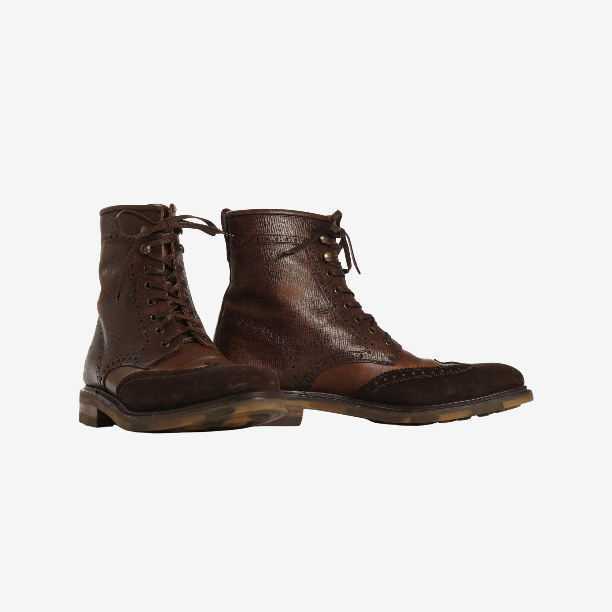 Salvatore Ferragamo 20739 Tramezza Boots Marrkt