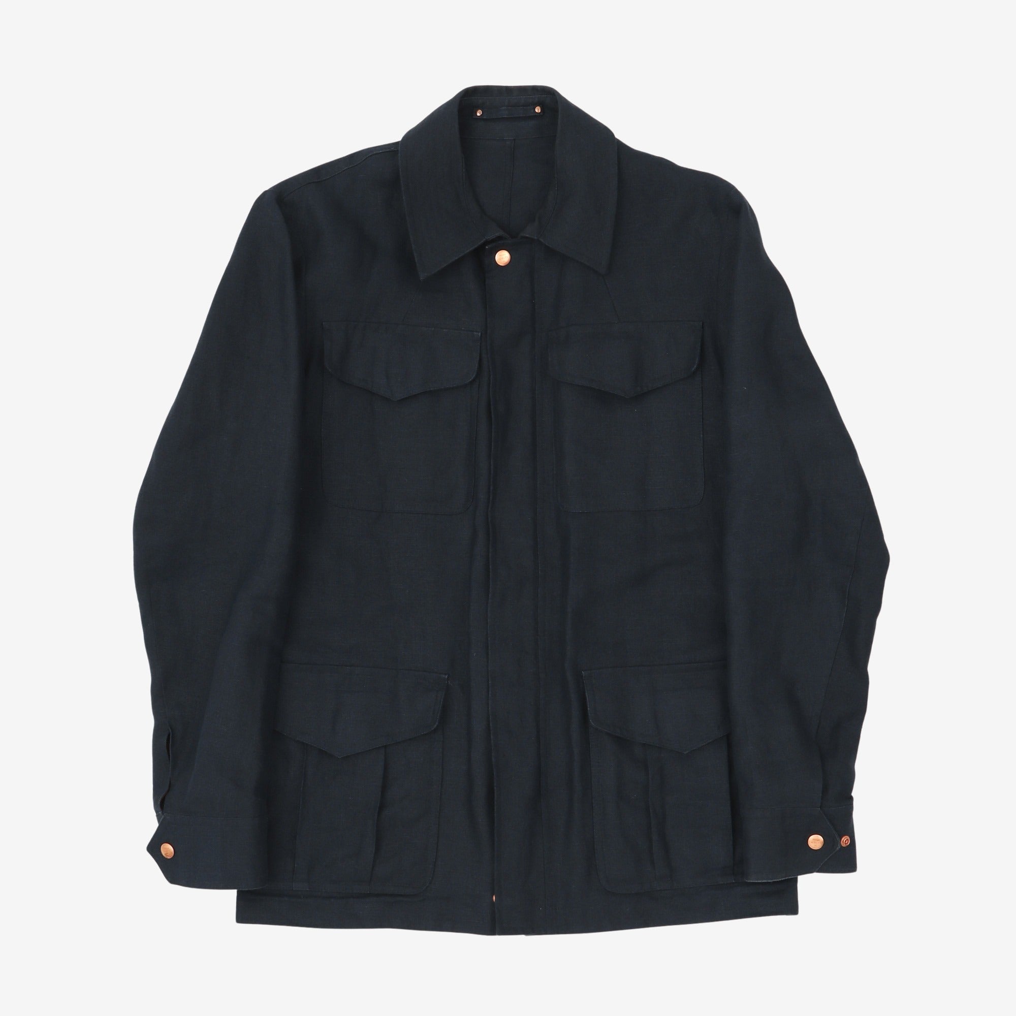 Linen field jacket outlet mens