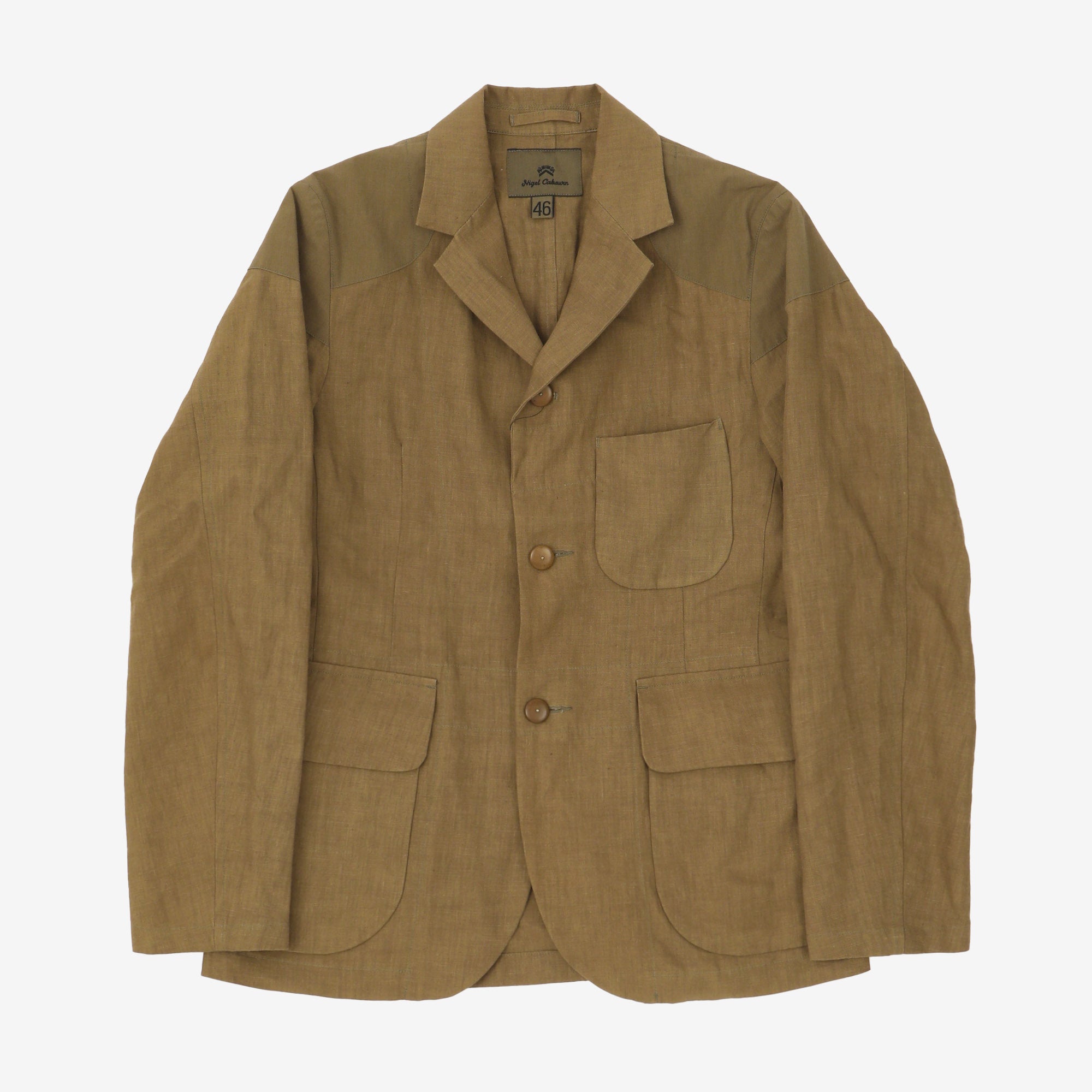 世界的に Nigel Cabourn Engineer Hickory Linen JKT その他 - olharte