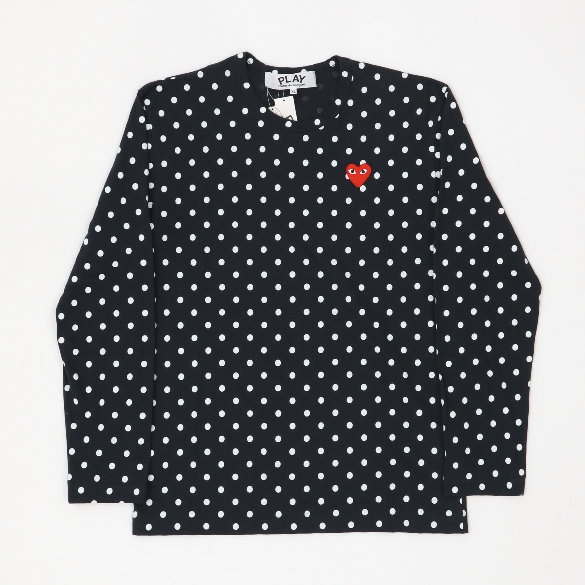 Comme des garcon sale polka dot