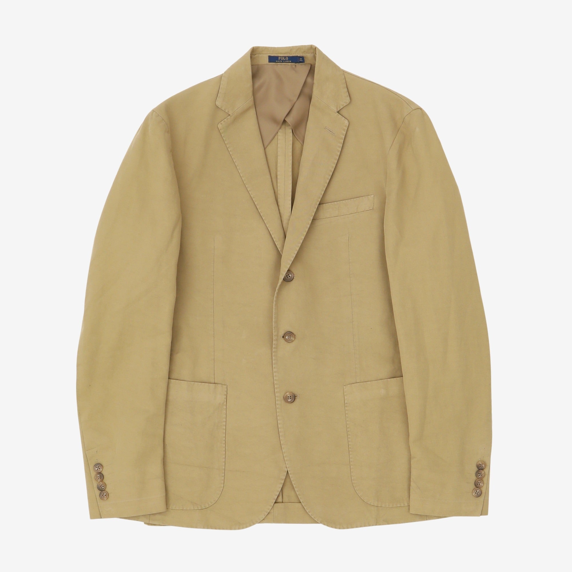 Ralph lauren beige blazer deals