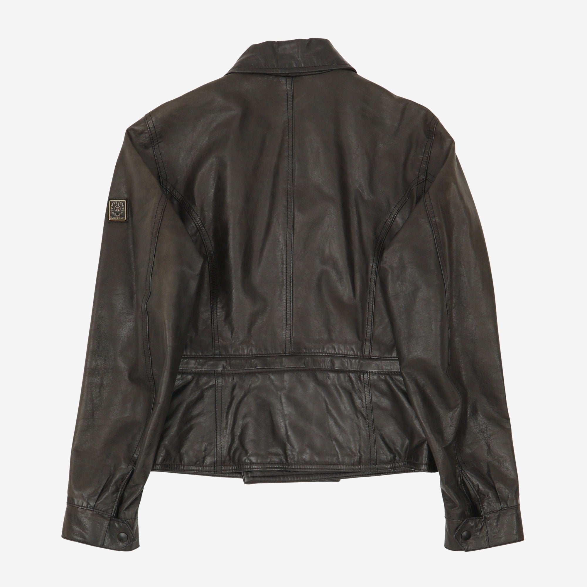 Belstaff black outlet prince leather jacket