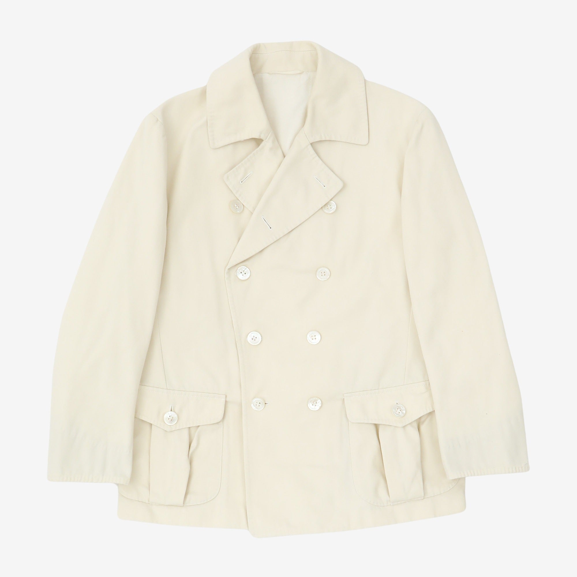 Camoshita Ivory Pea Coat Marrkt