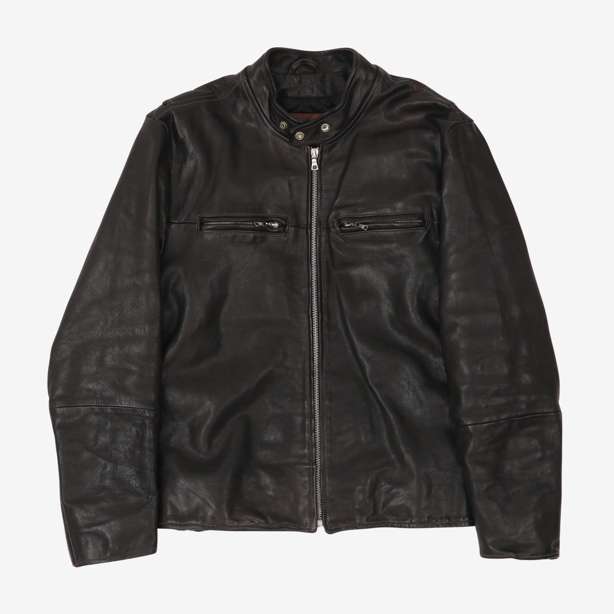 Jean shop 2025 leather jacket