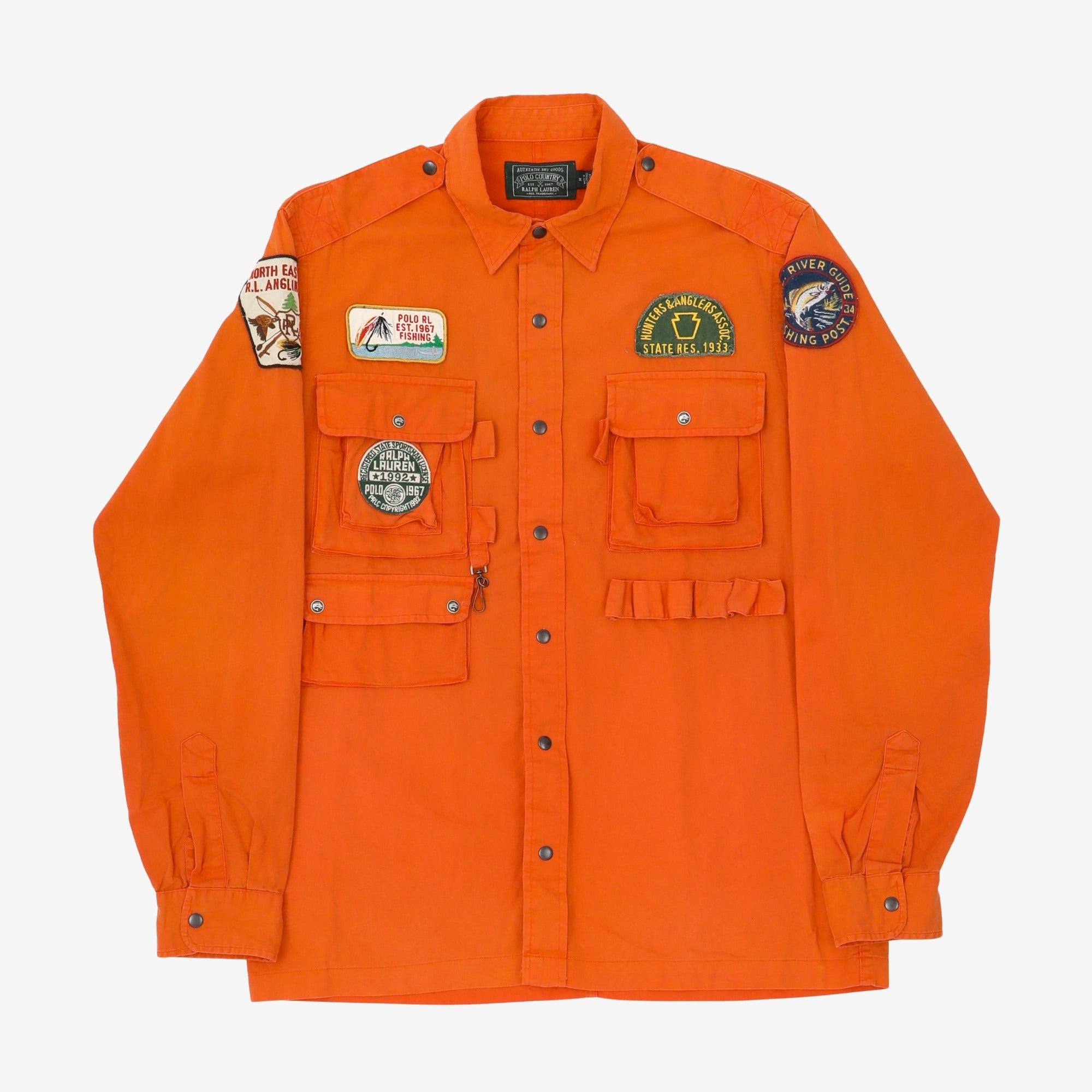 Ralph Lauren Classic Fit Sportsman Shirt M / Orange