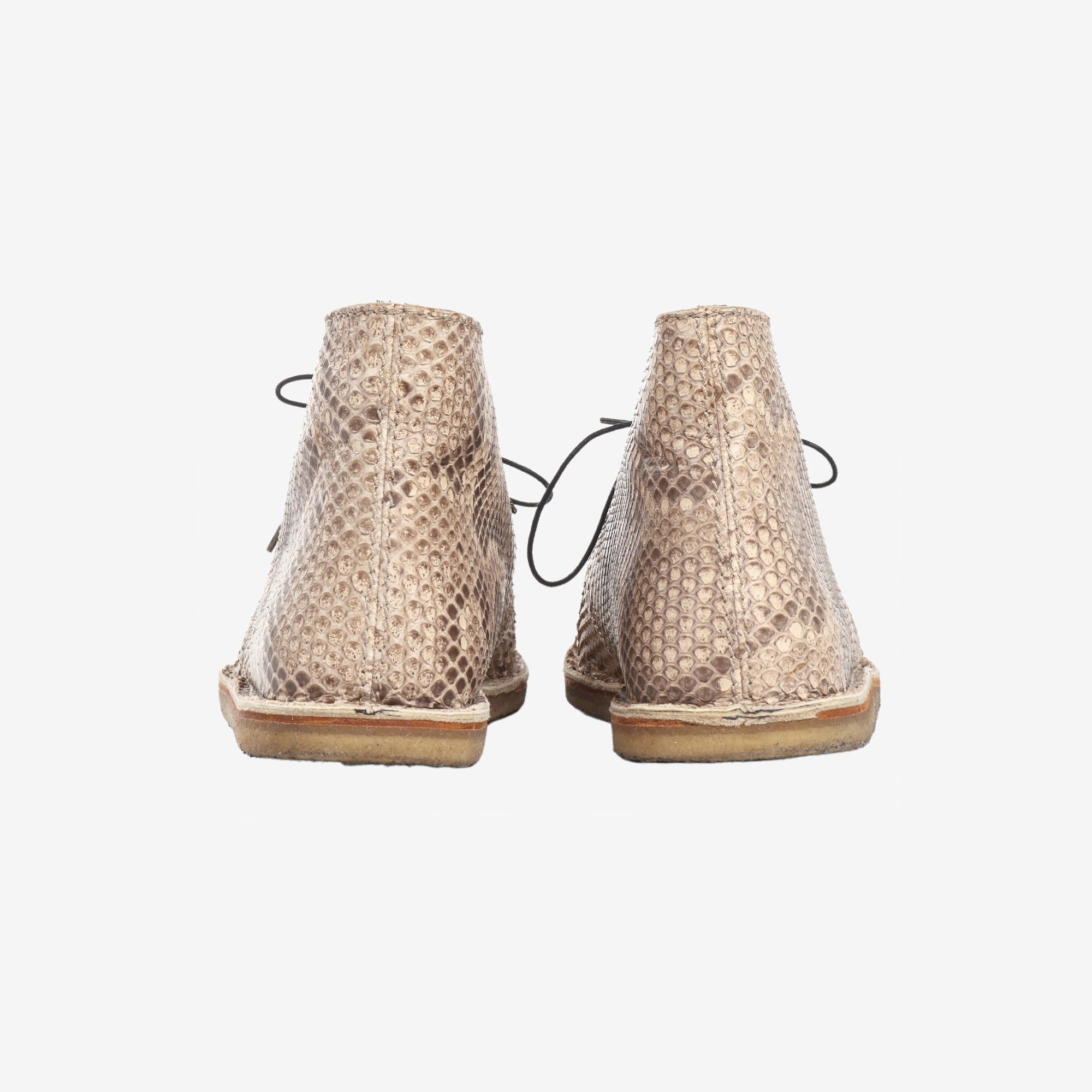 Snakeskin lace deals up boots