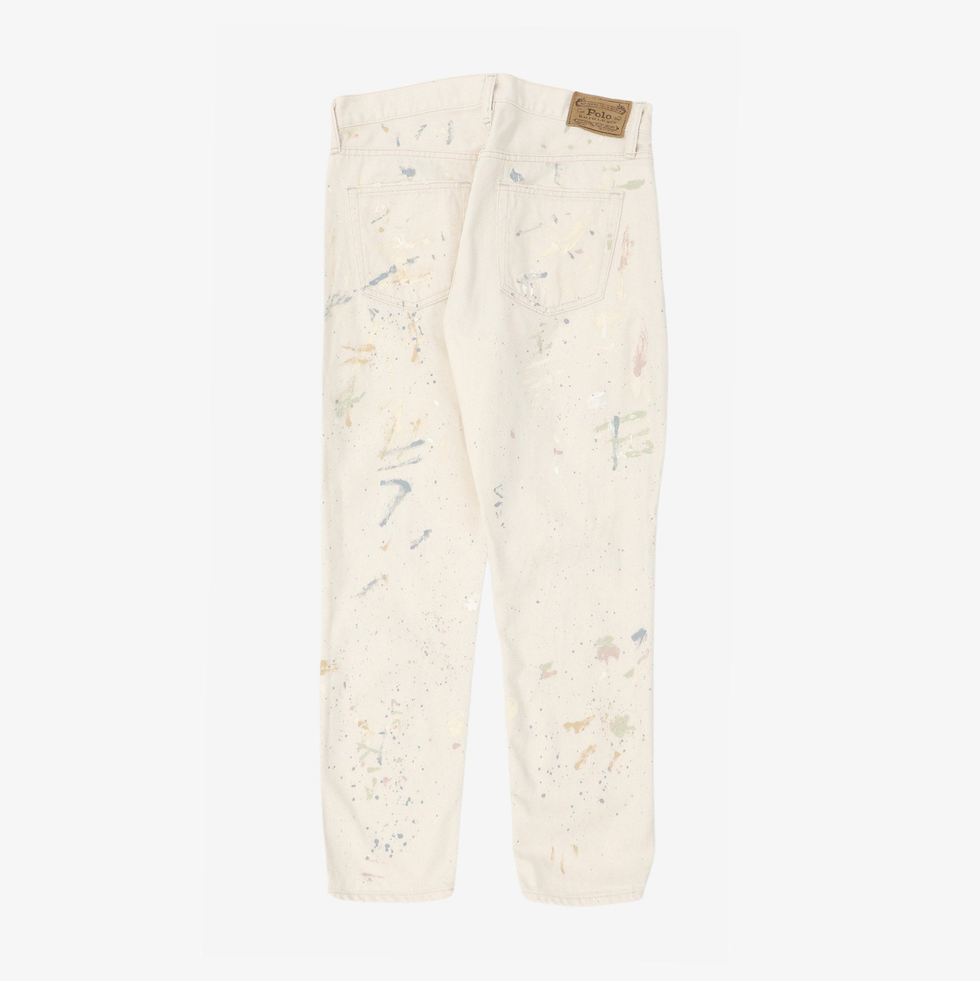 Polo paint splatter outlet jeans