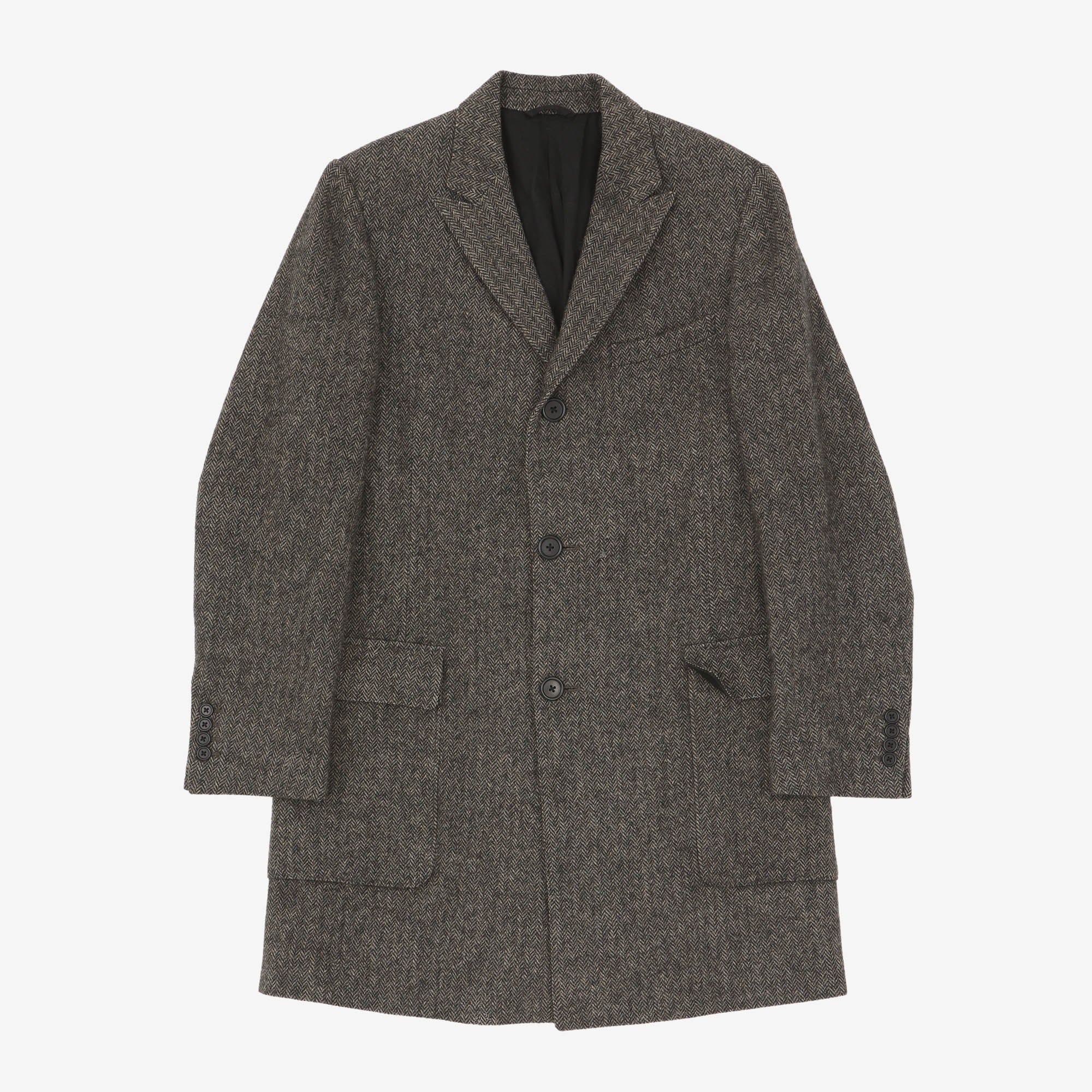 Margaret Howell Herringbone Wool Coat – Marrkt