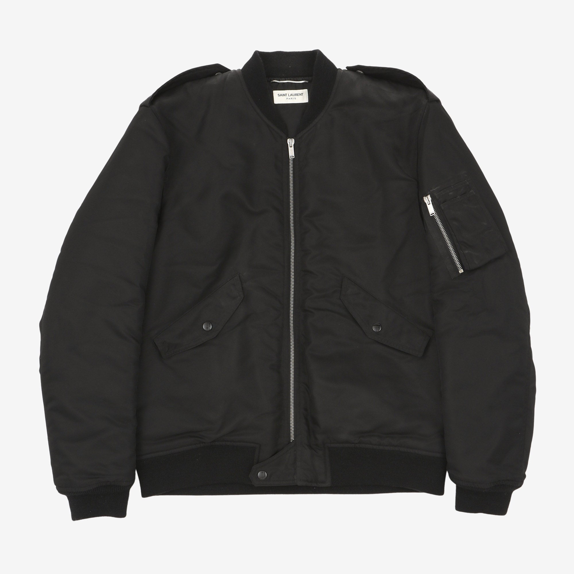 Saint laurent store black bomber jacket