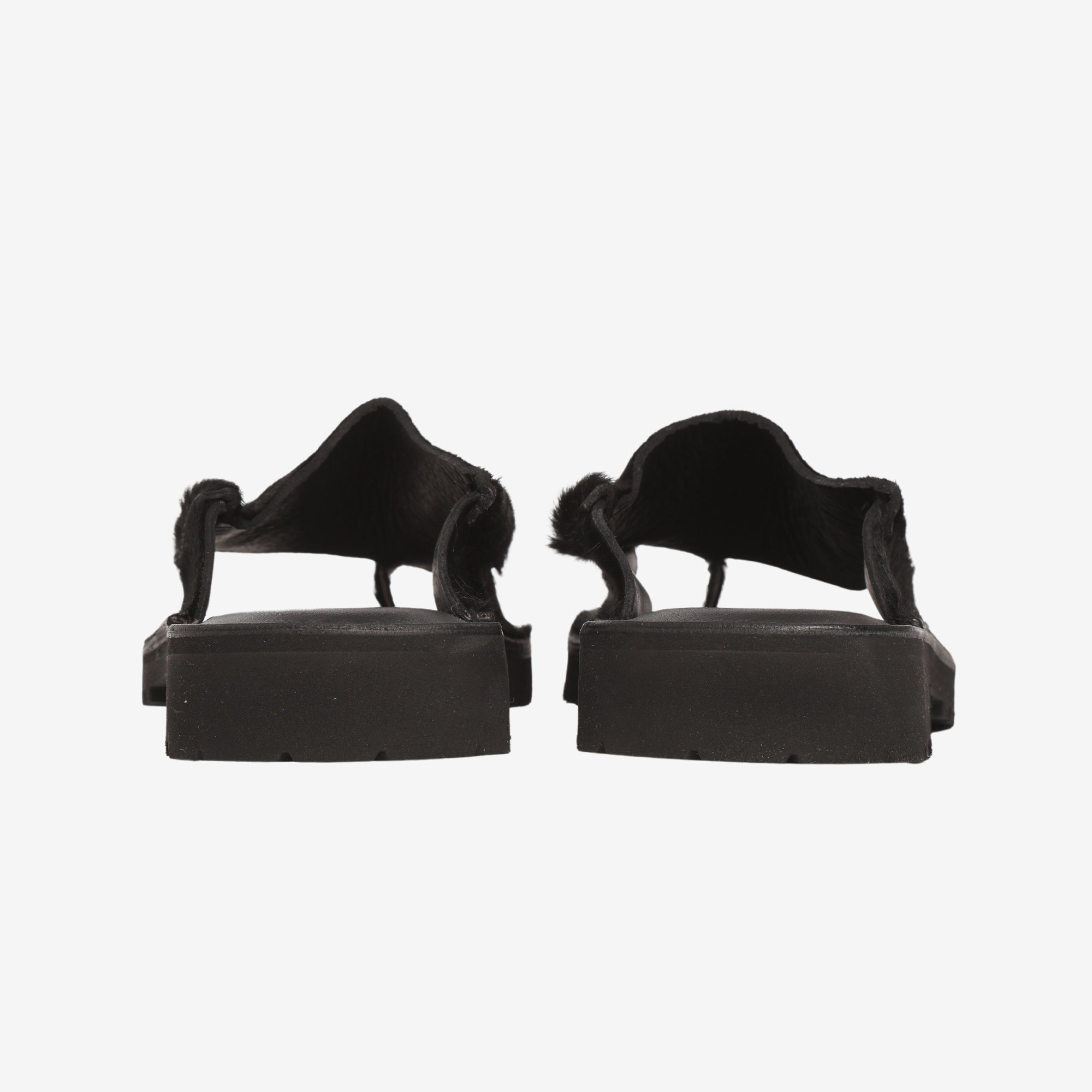 Women's YMC Ponyhair Opentoe Sandals