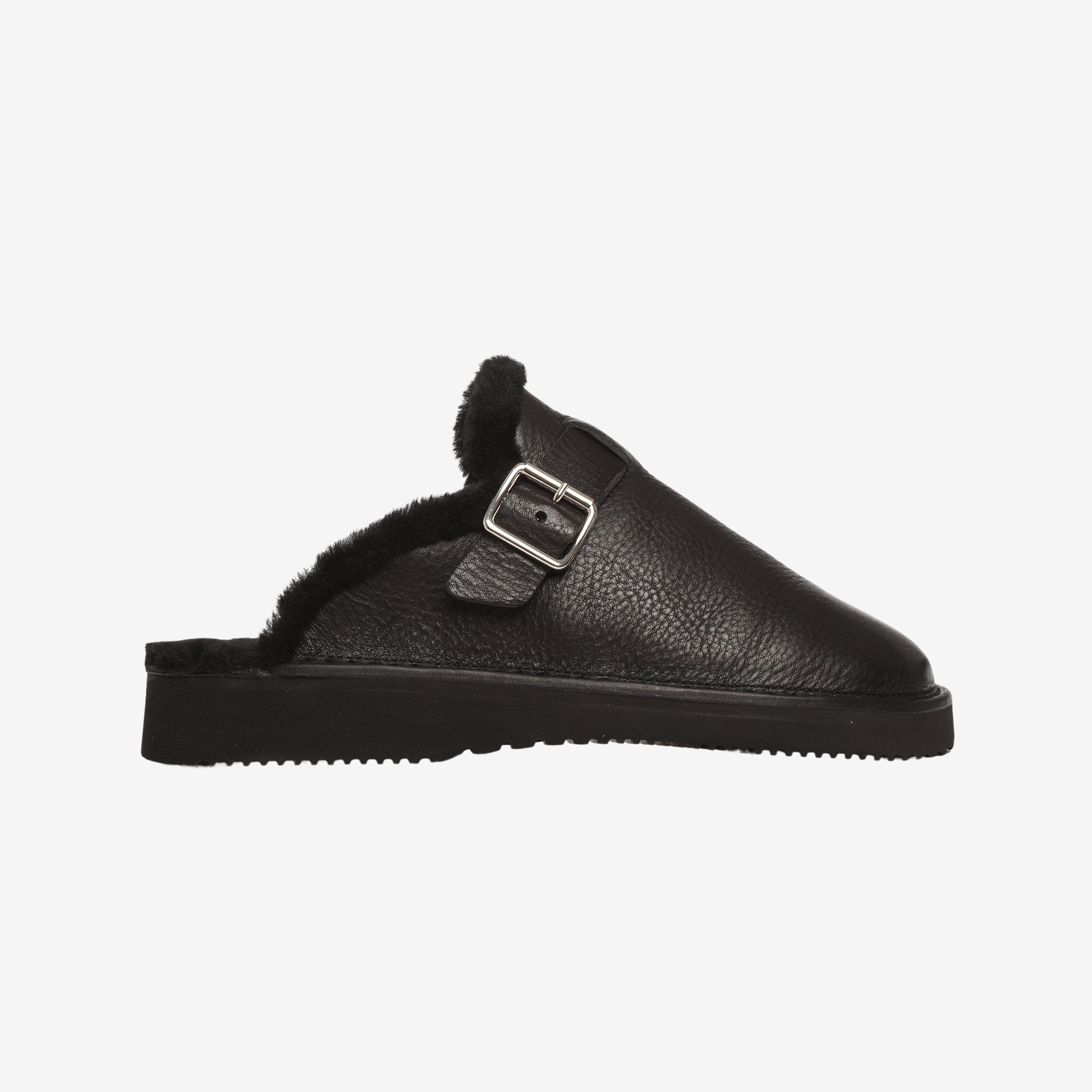 Women's YMC Calfskin Winter Sabot Mules