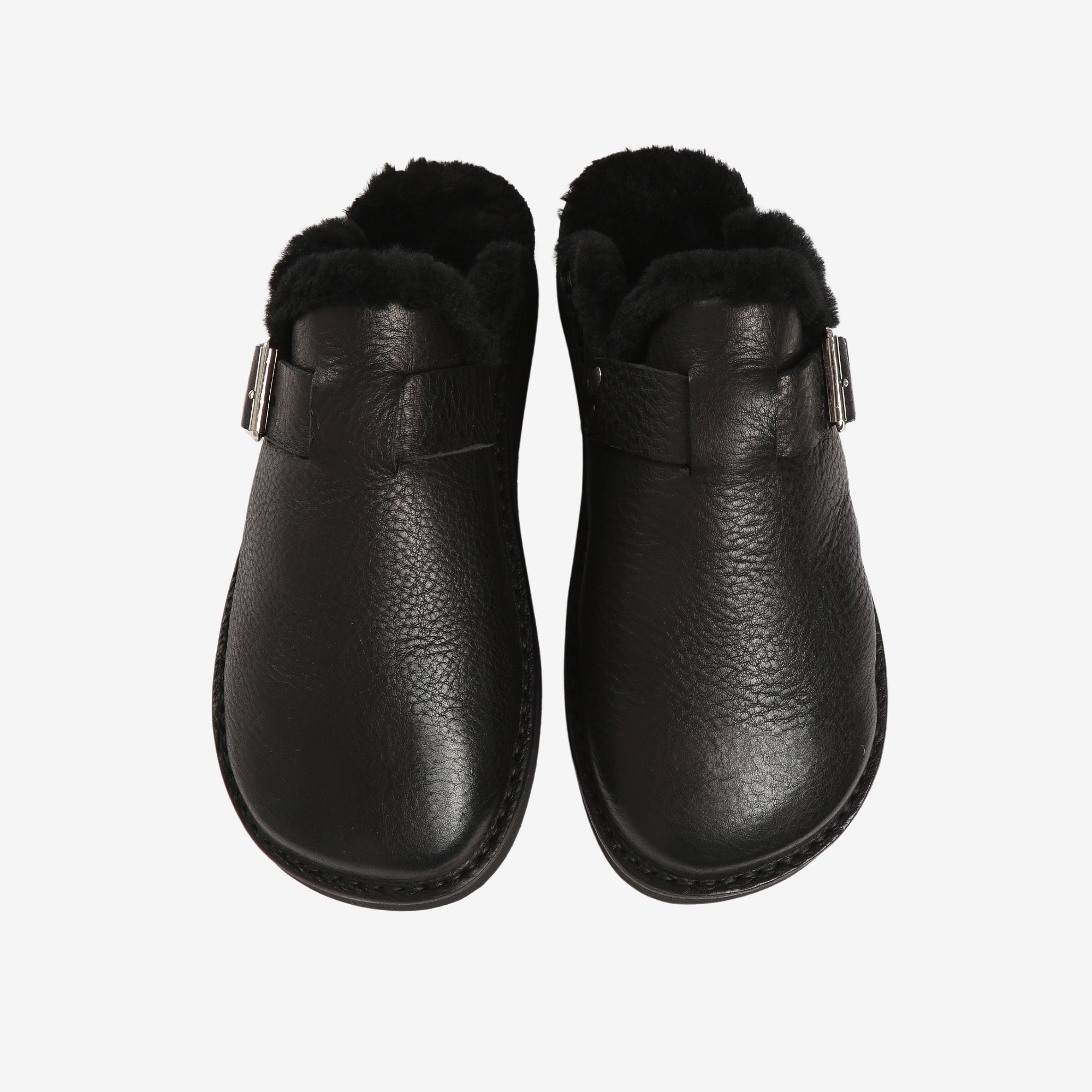 Women's YMC Calfskin Winter Sabot Mules