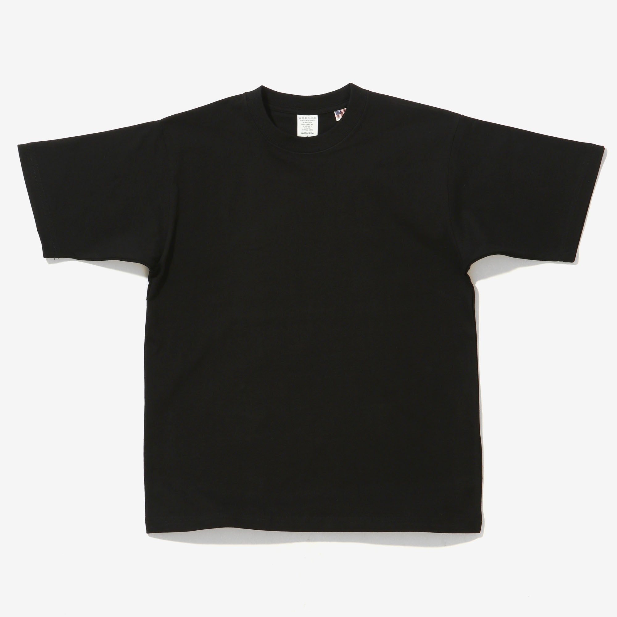 8oz USA Cotton T-Shirt - Black