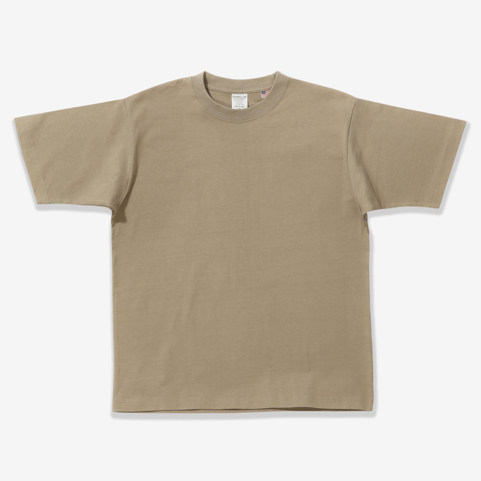8oz USA Cotton T-Shirt - Khaki