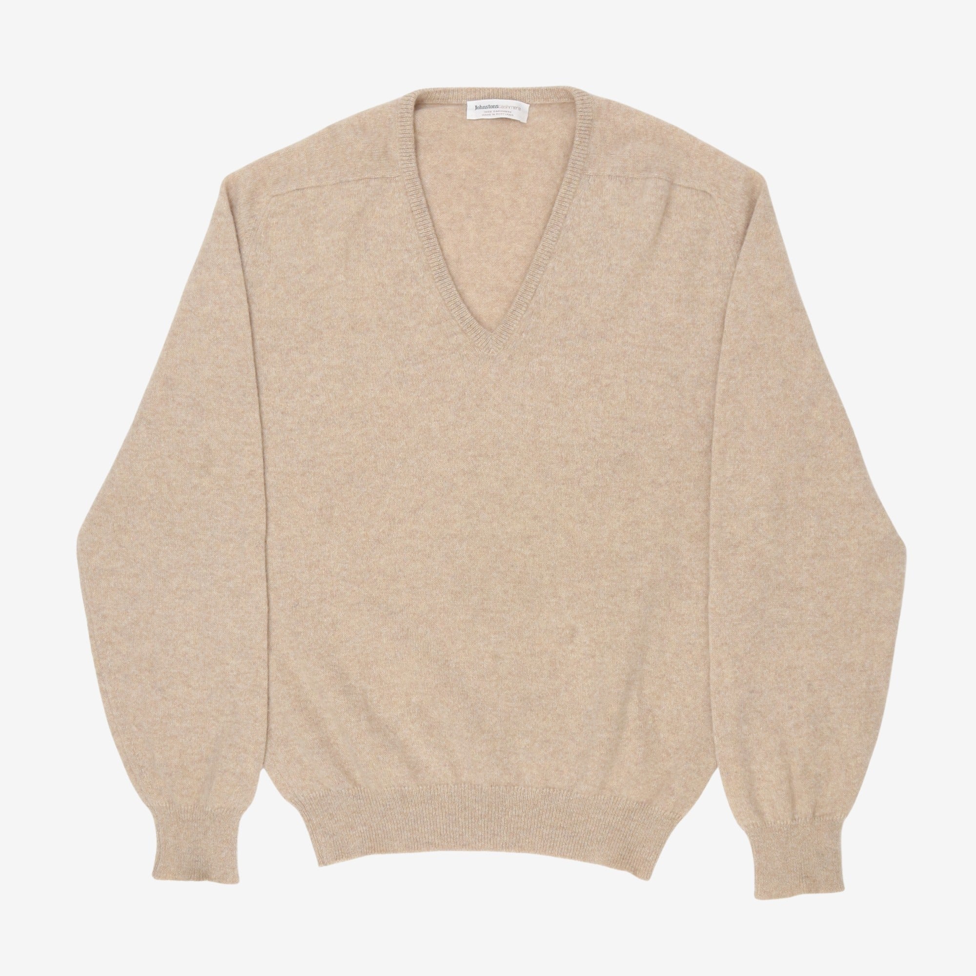 Cashmere V-Neck Knit Sweater