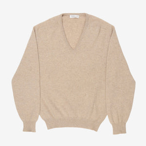 Cashmere V-Neck Knit Sweater