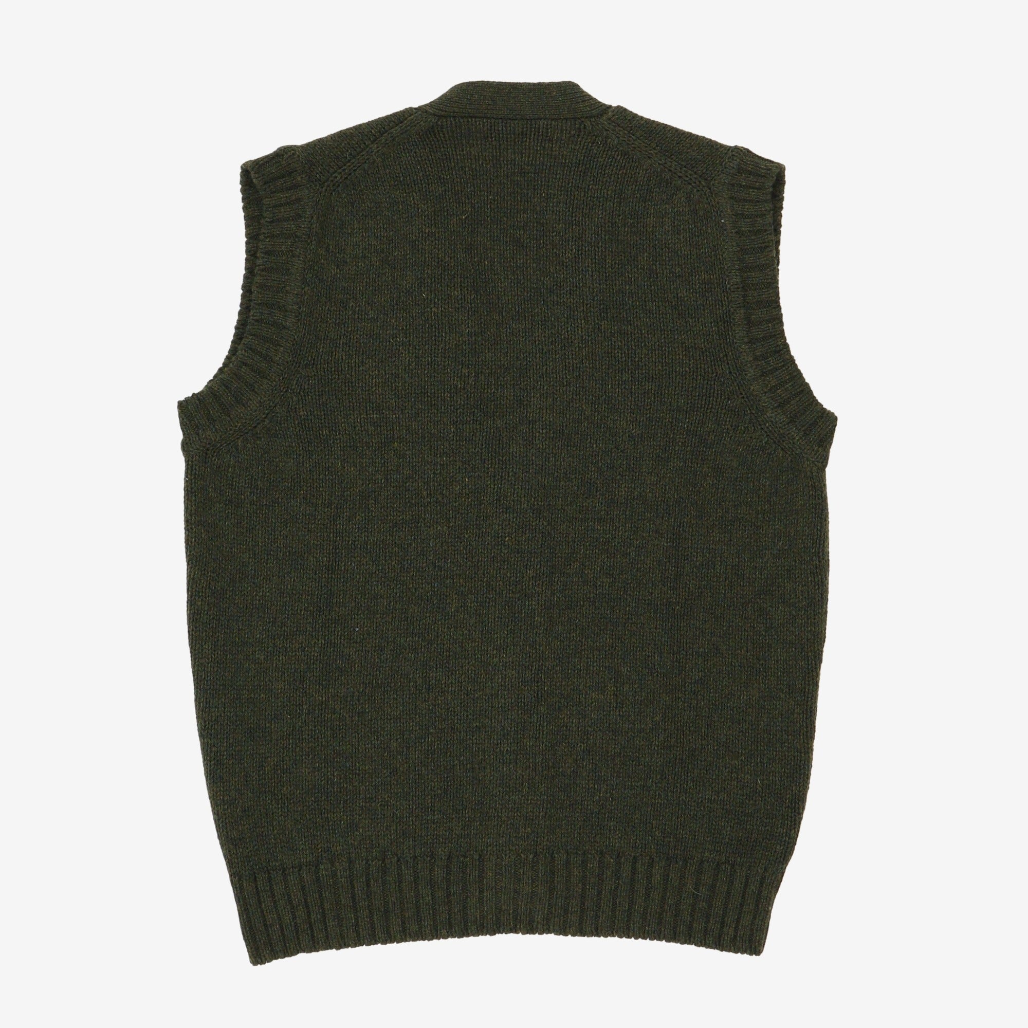 Wool Sleeveless Cardigan