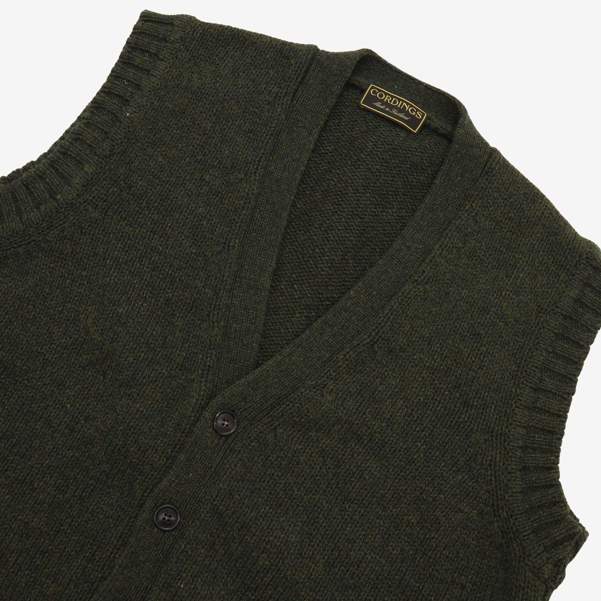 Wool Sleeveless Cardigan