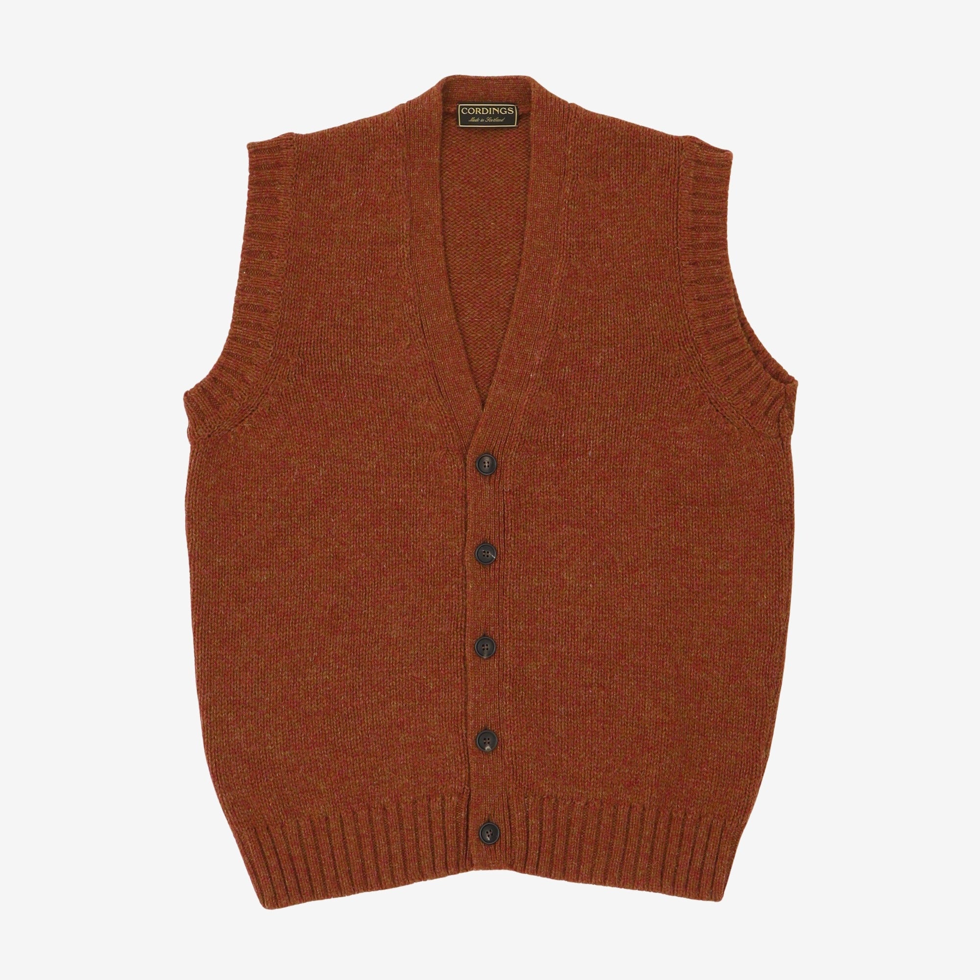 Wool Sleeveless Cardigan