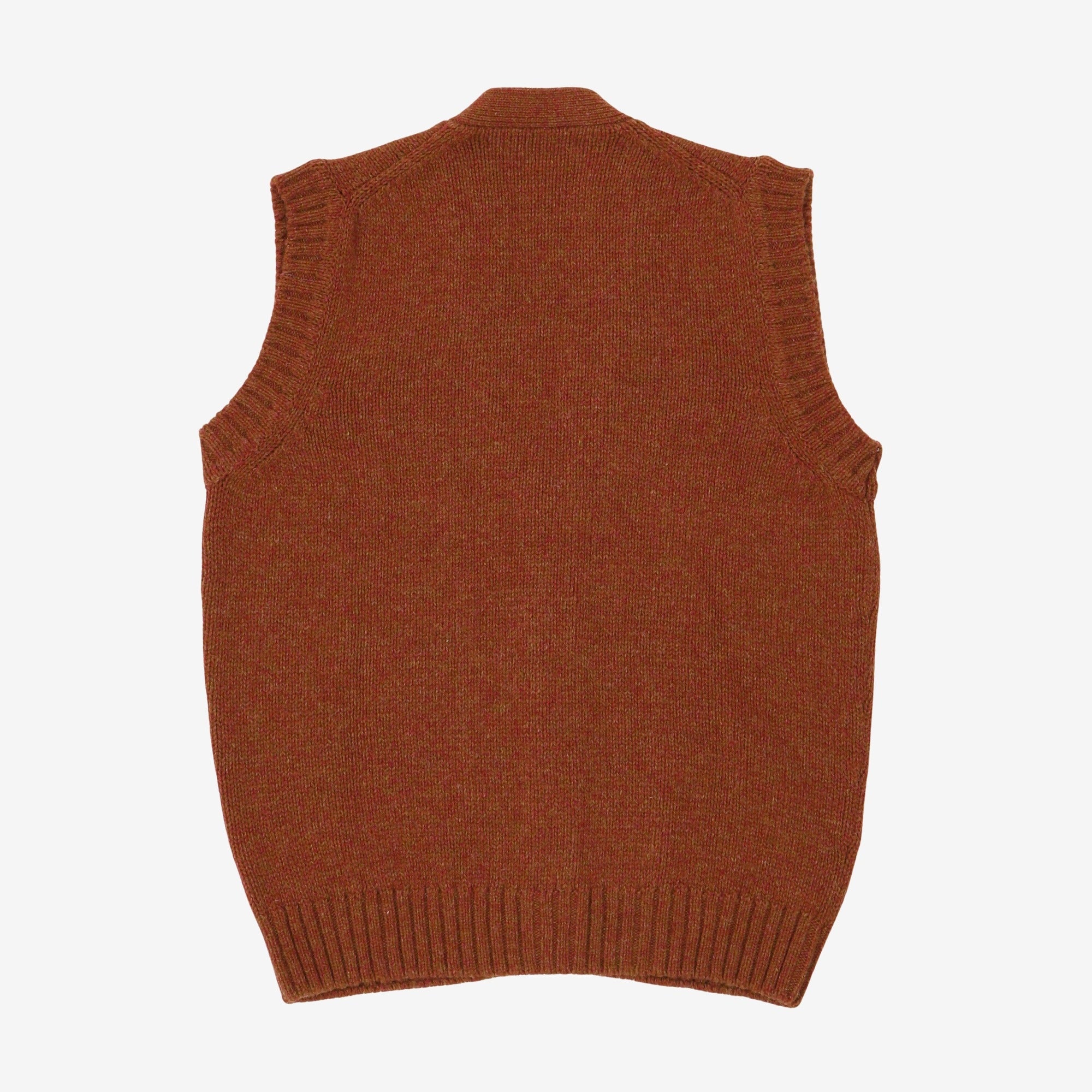 Wool Sleeveless Cardigan