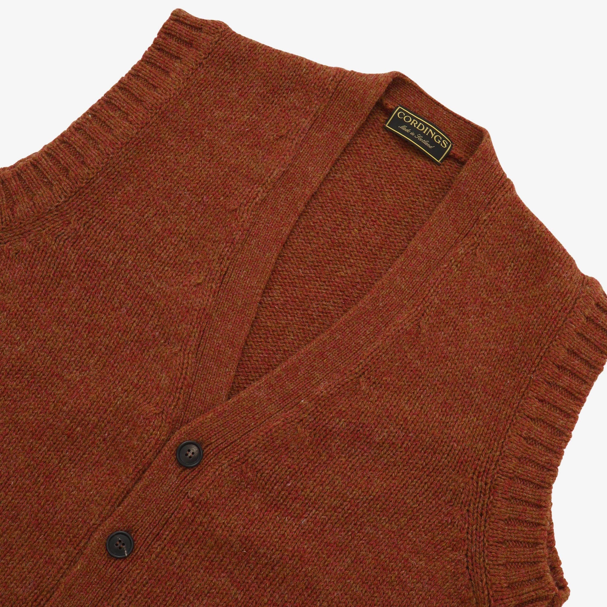 Wool Sleeveless Cardigan