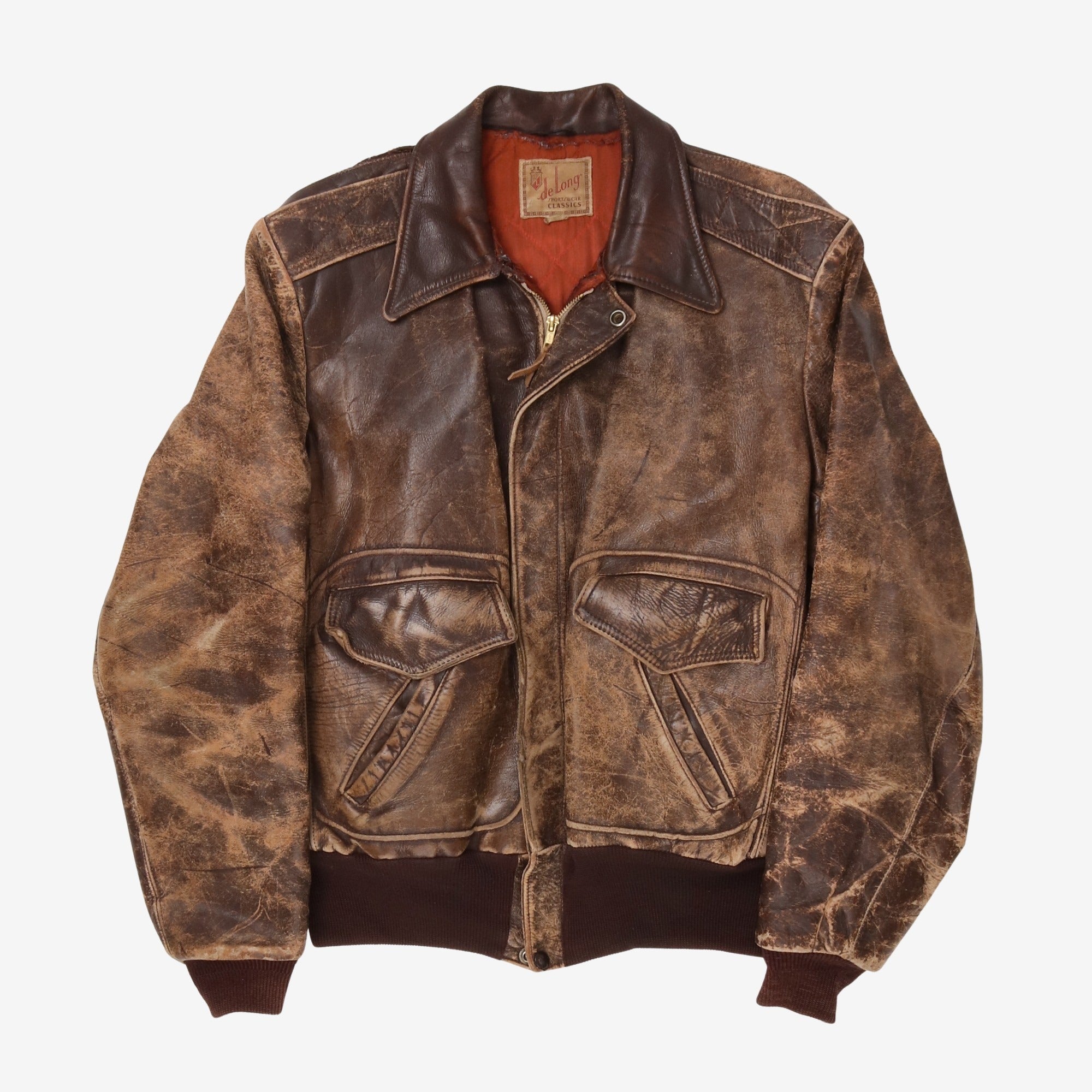 De Long Horsehide A2 Flight Jacket