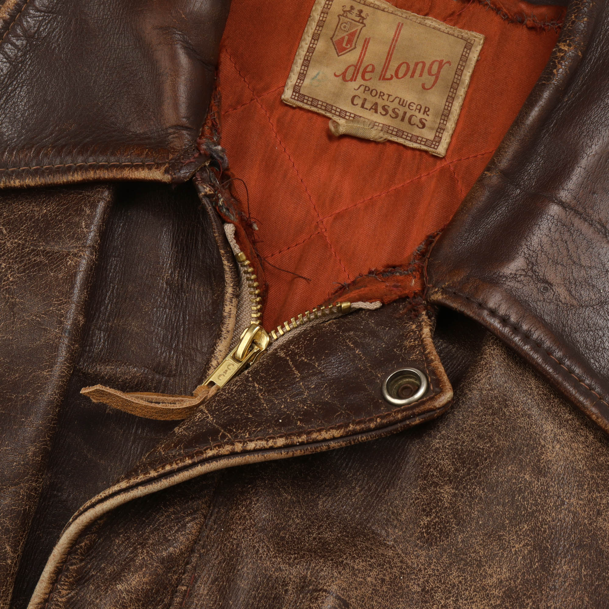 De Long Horsehide A2 Flight Jacket