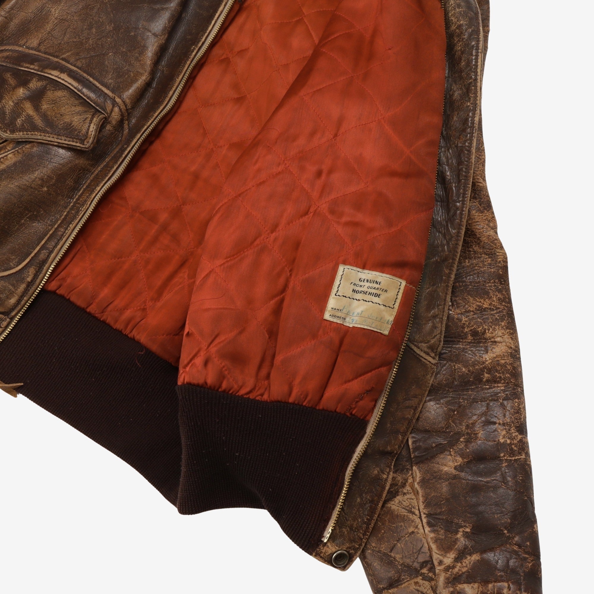 De Long Horsehide A2 Flight Jacket