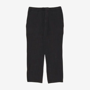 Linen Wool Blend Trousers (33W x 28.5L)