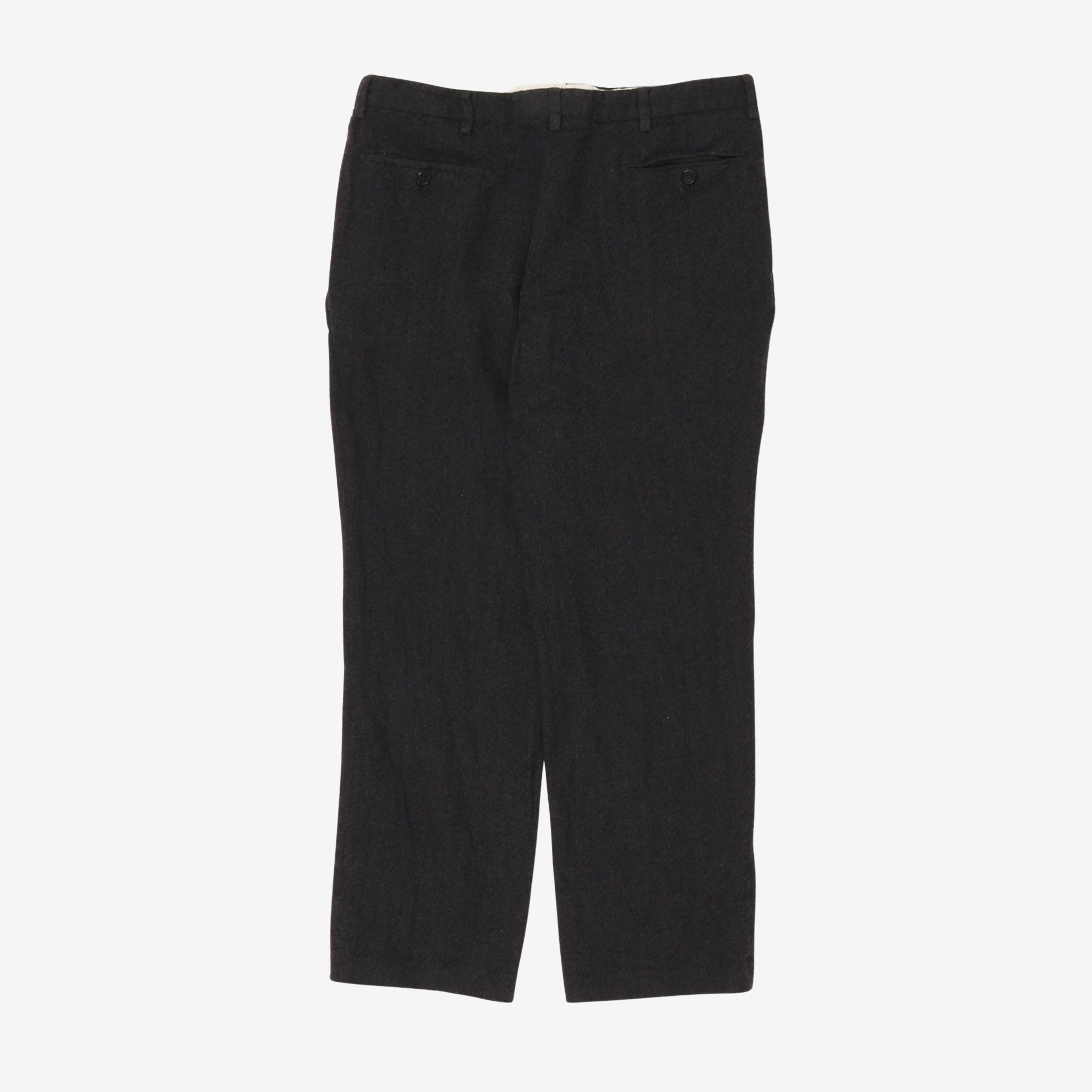 Linen Wool Blend Trousers (33W x 28.5L)