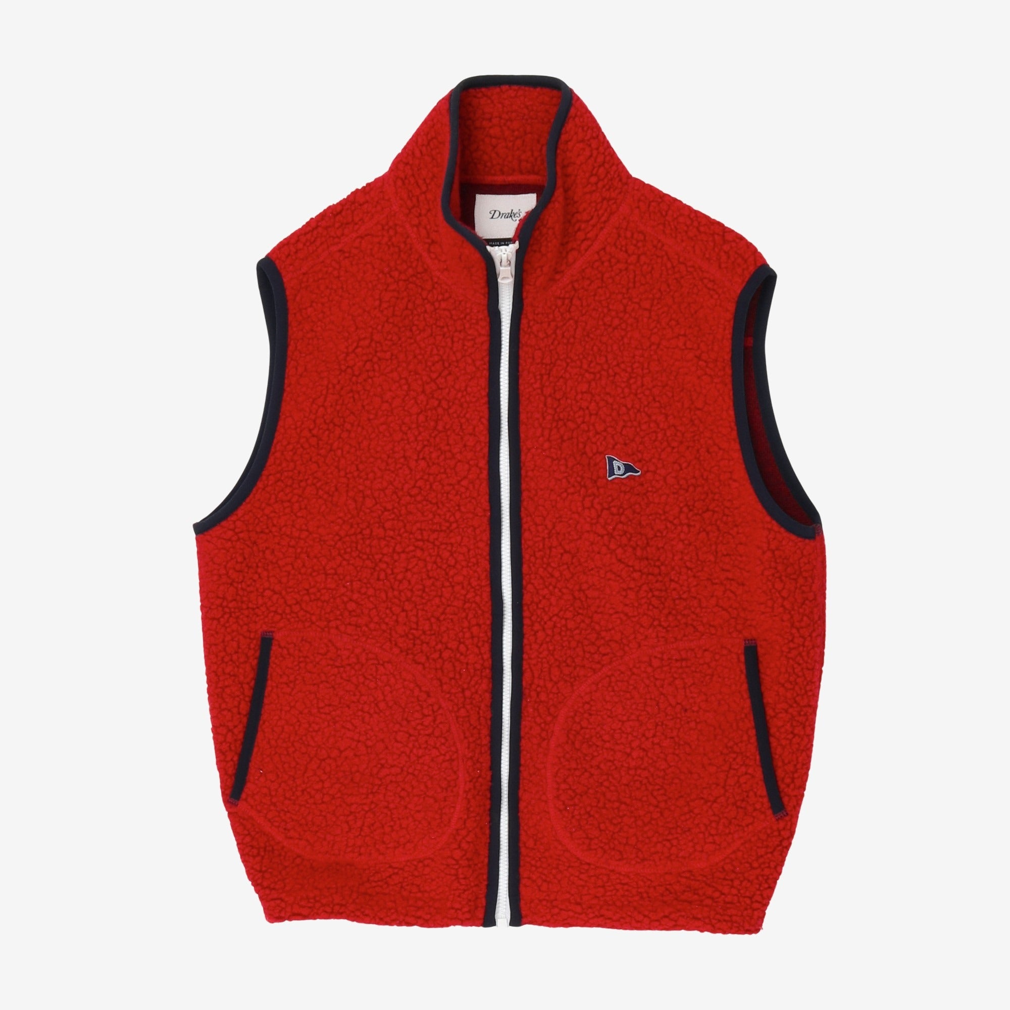 Boucle Wool Zip Fleece Vest