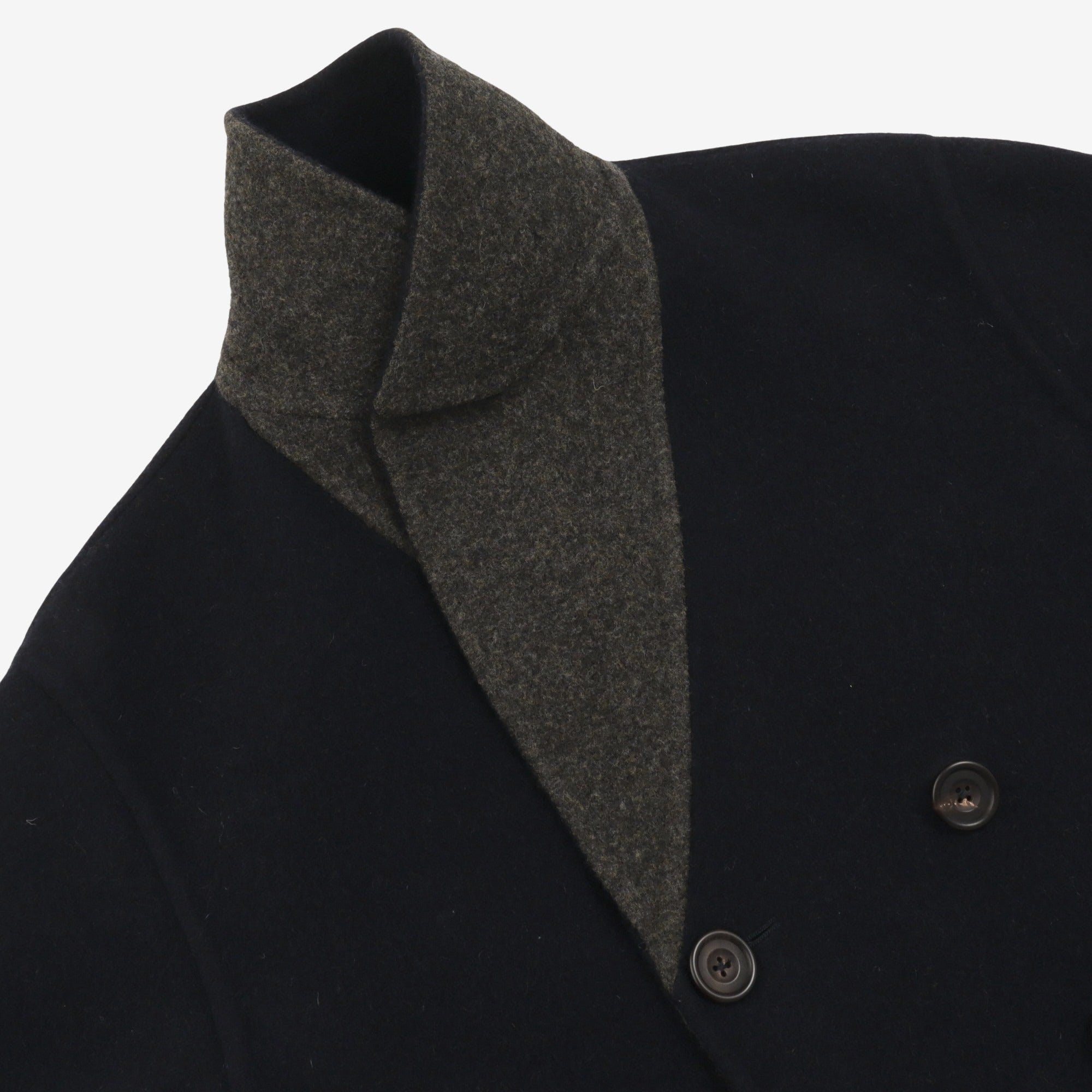 Reversible DB Wool Overcoat