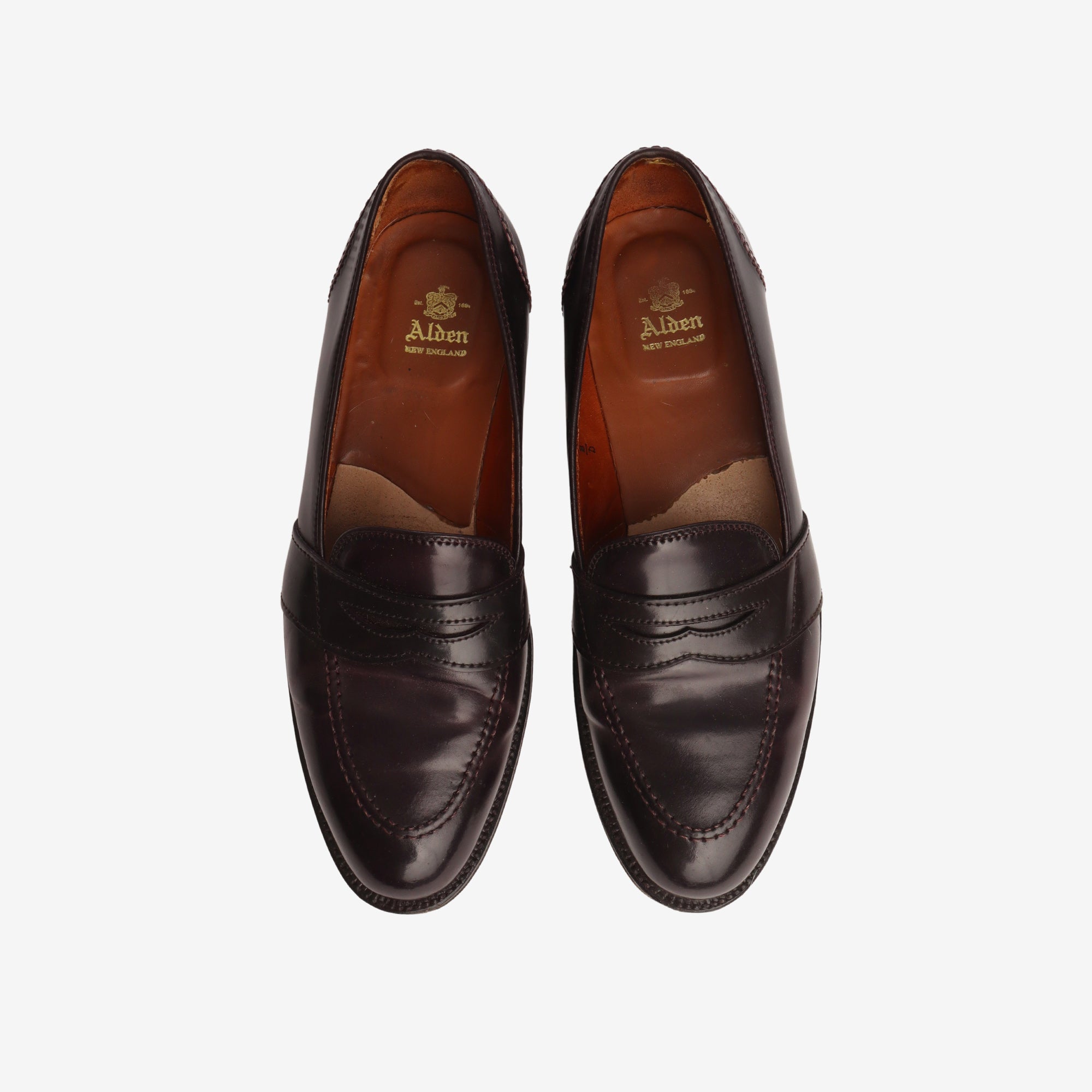 684 Color 8 Cordovan Full Strap Loafers