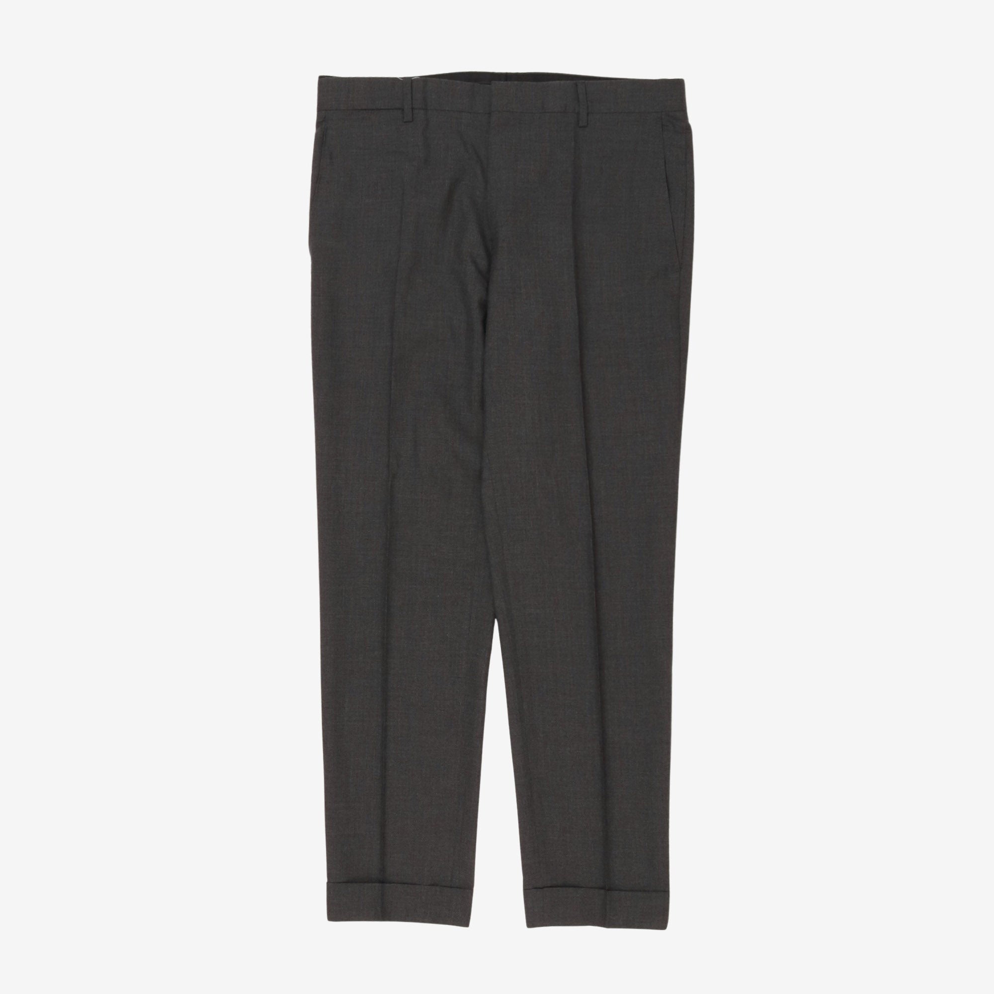 Cashmere Pleated Trousers