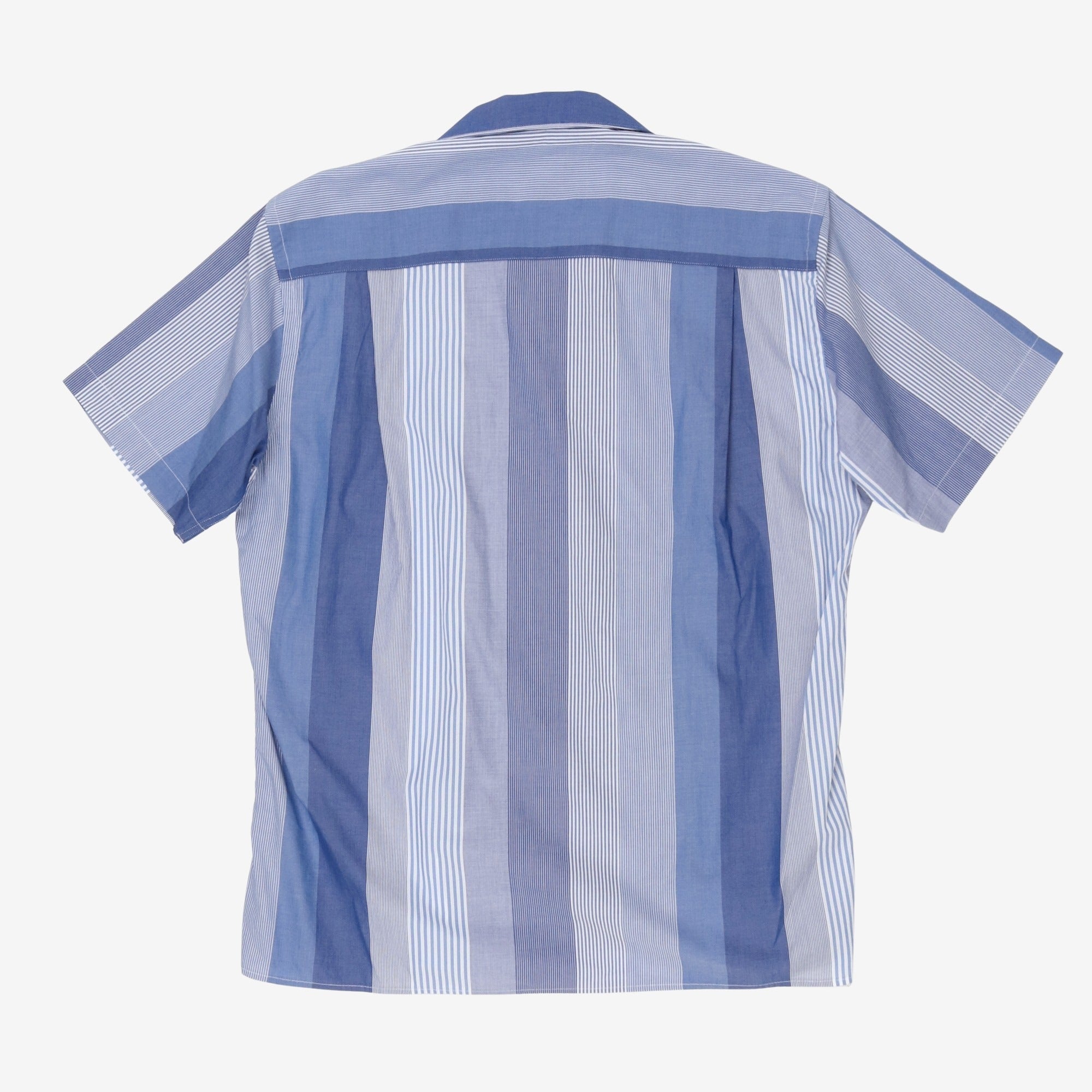 Striped Camp Collar Shirt