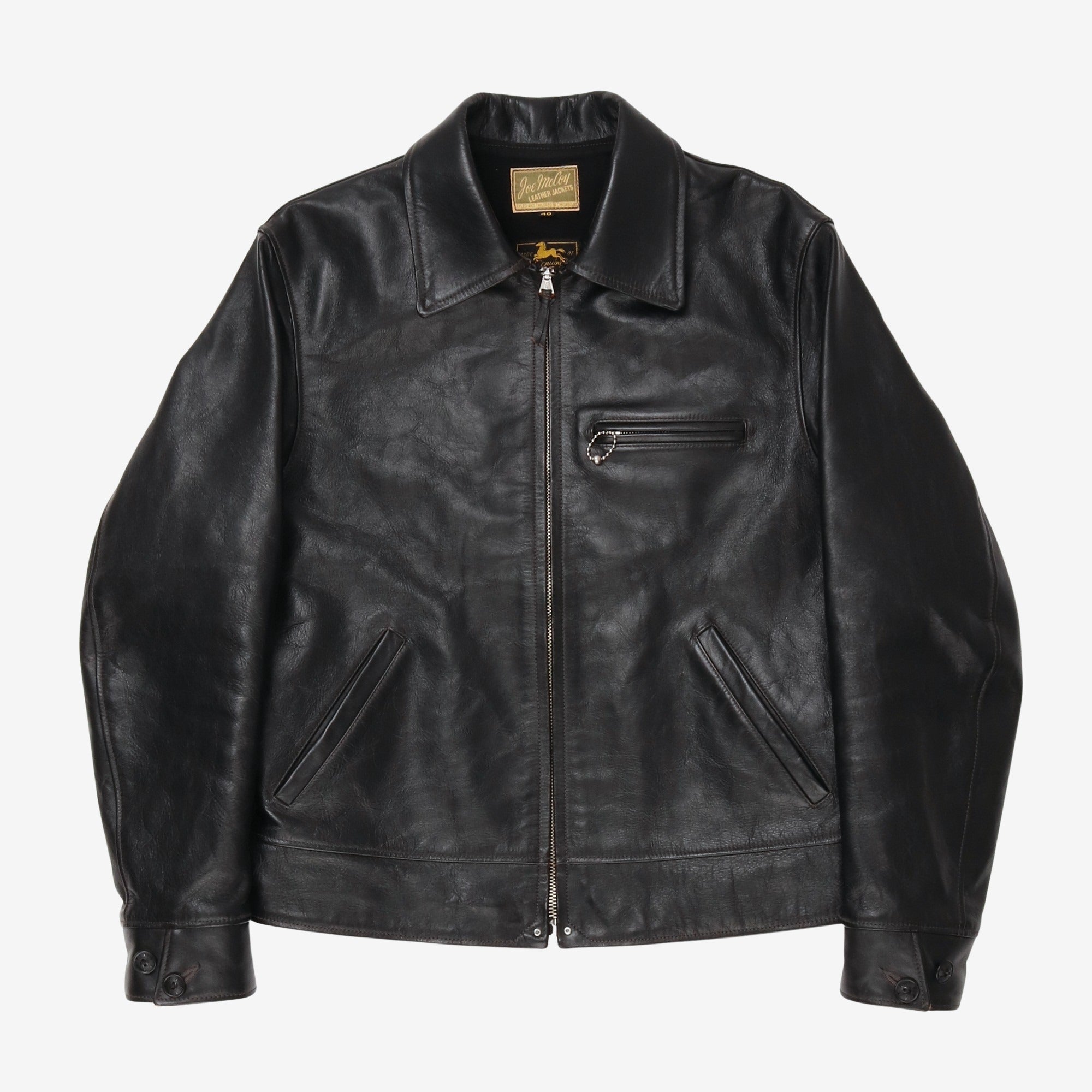 30s Leather Sports Jacket