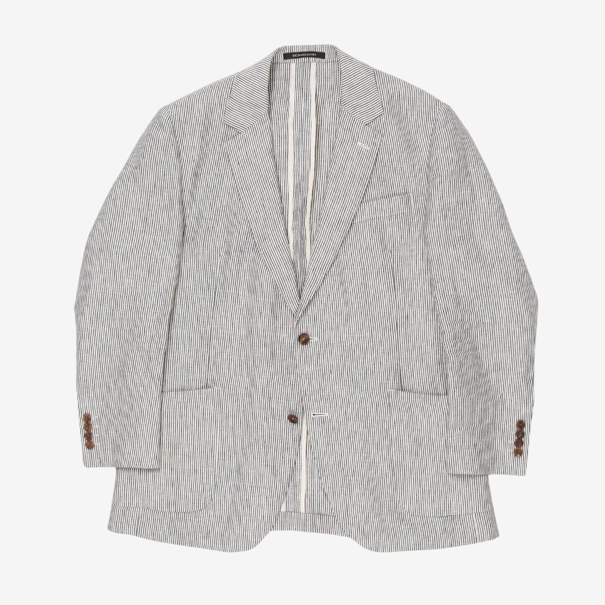 Striped Linen Blazer