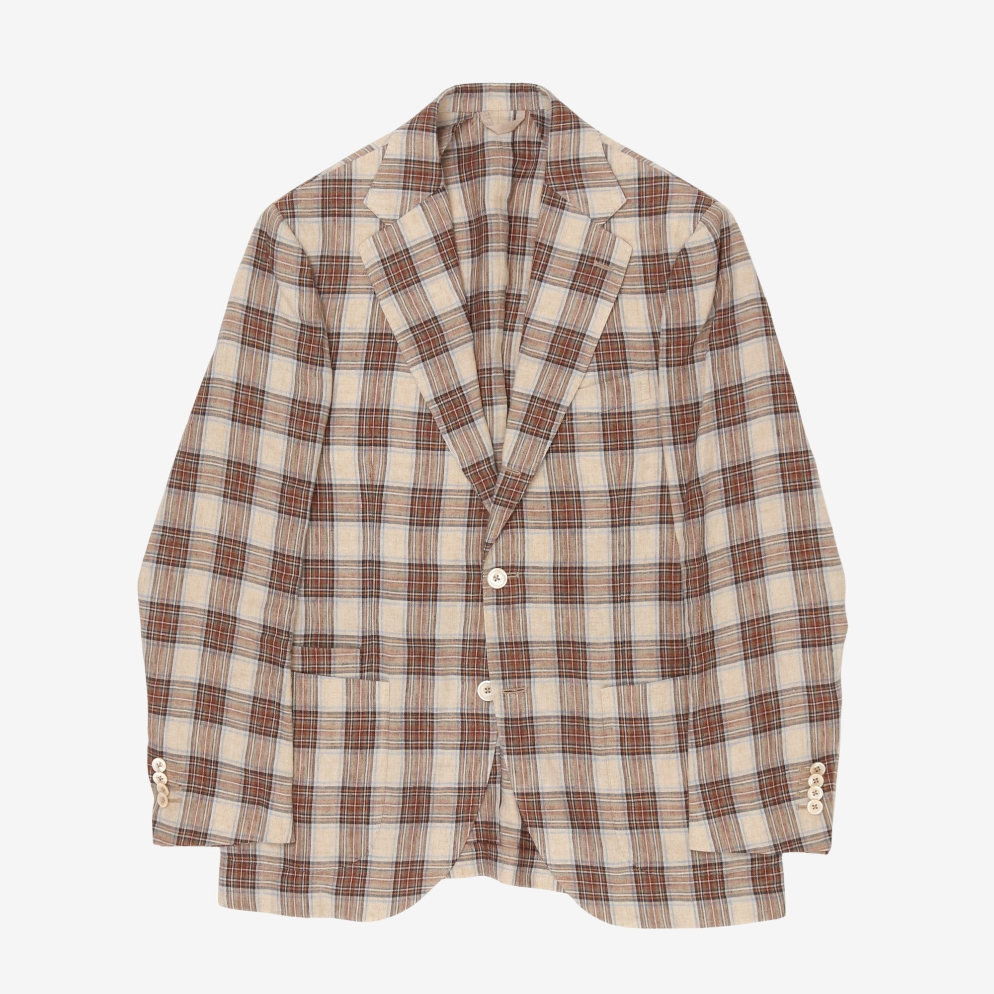 Linen Check Blazer