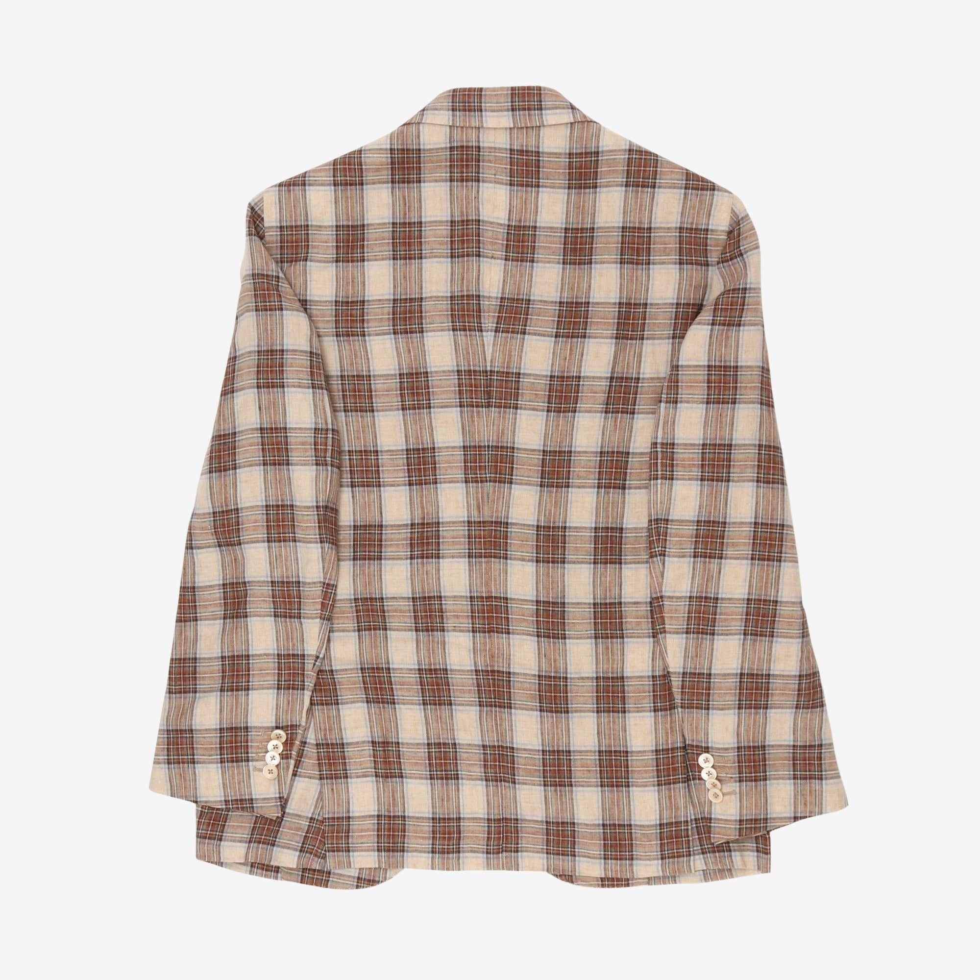 Linen Check Blazer