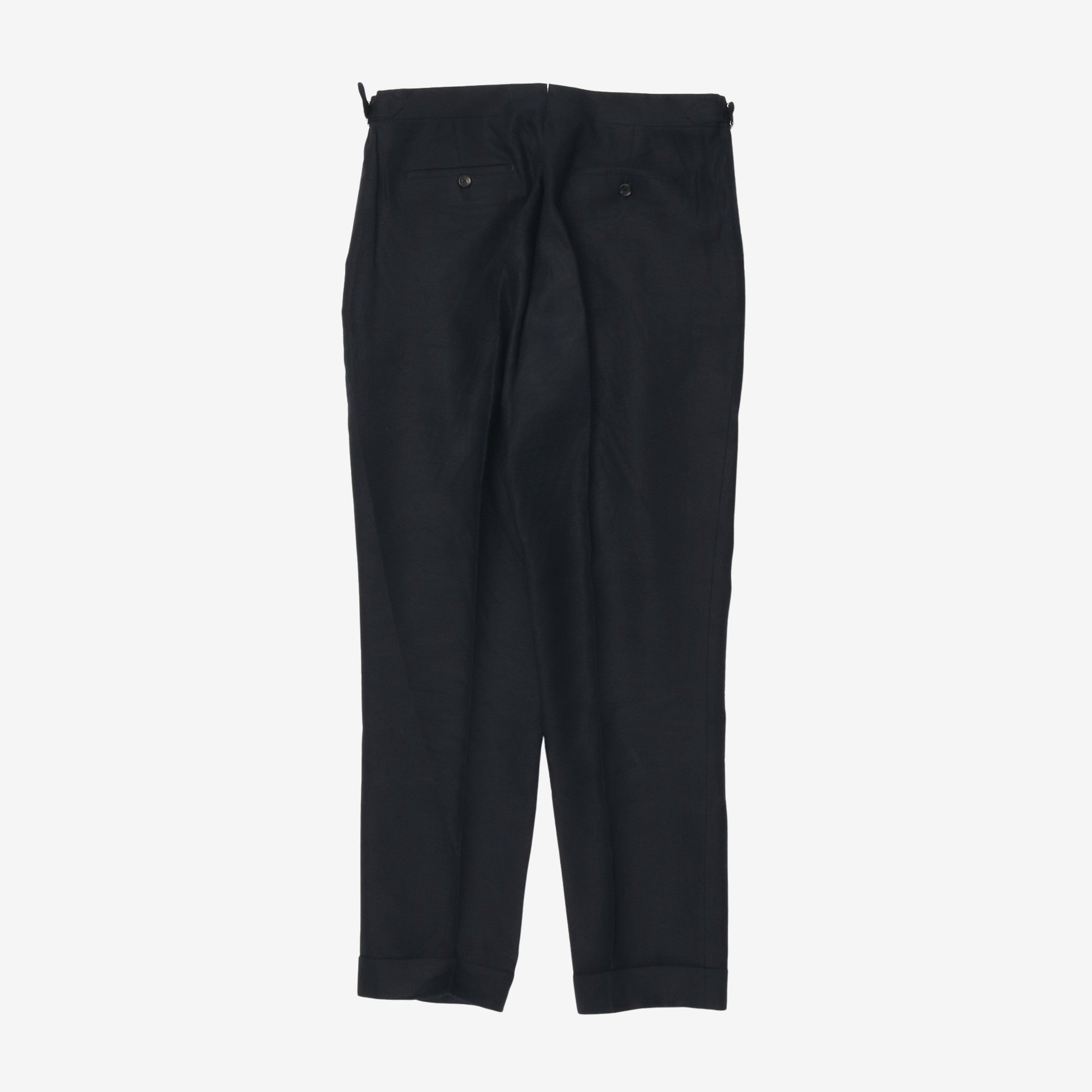 Pleated Linen Trousers (36W x 32.5L)