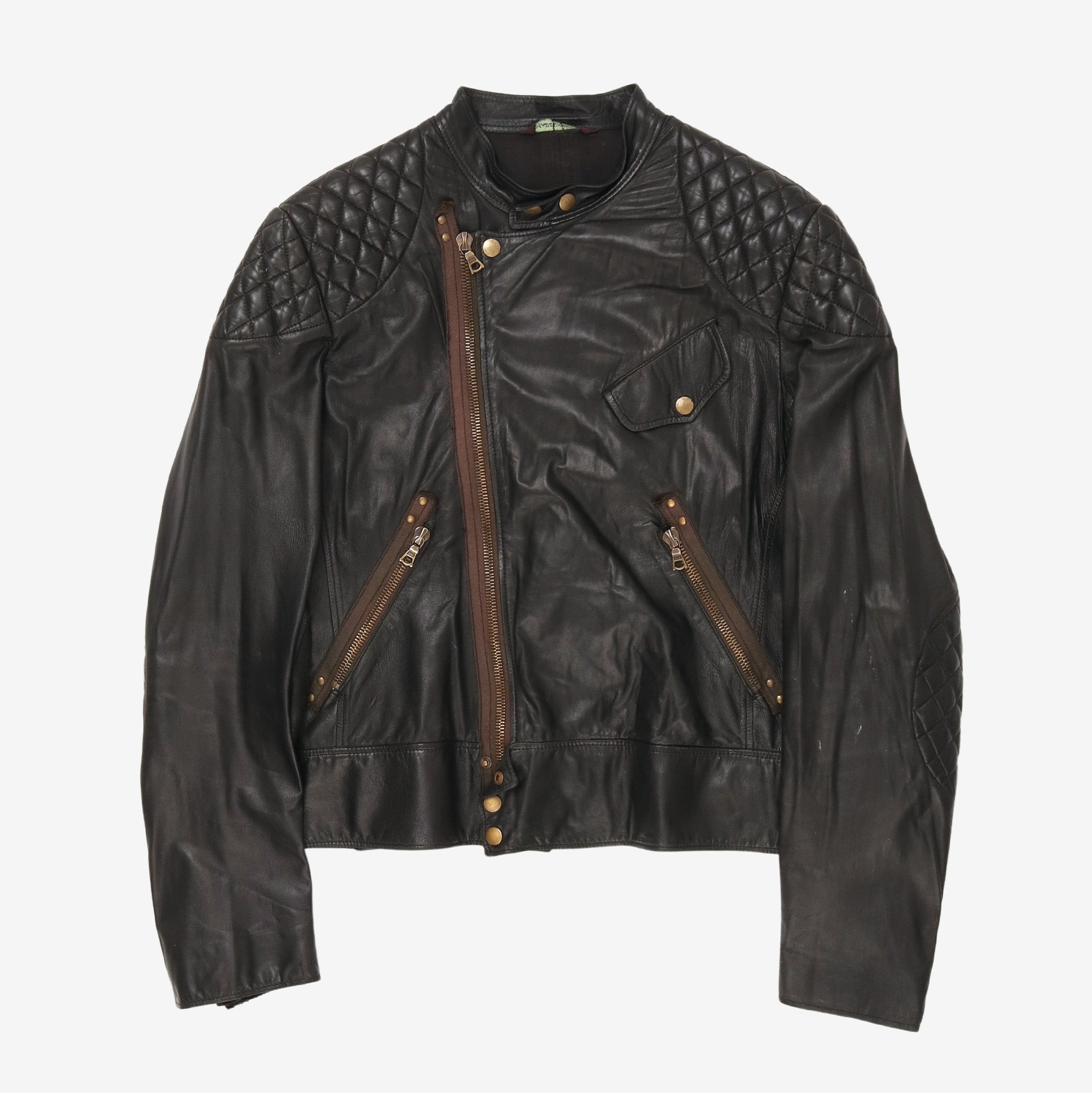 Leather Cafe Racer Jacket