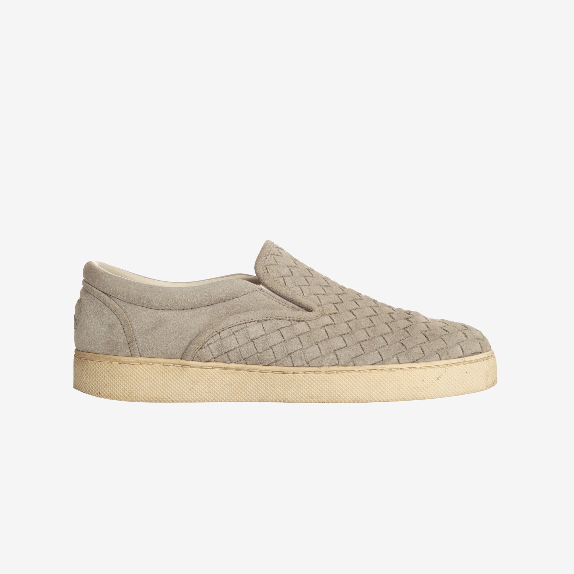 Pleated Suede Slip On