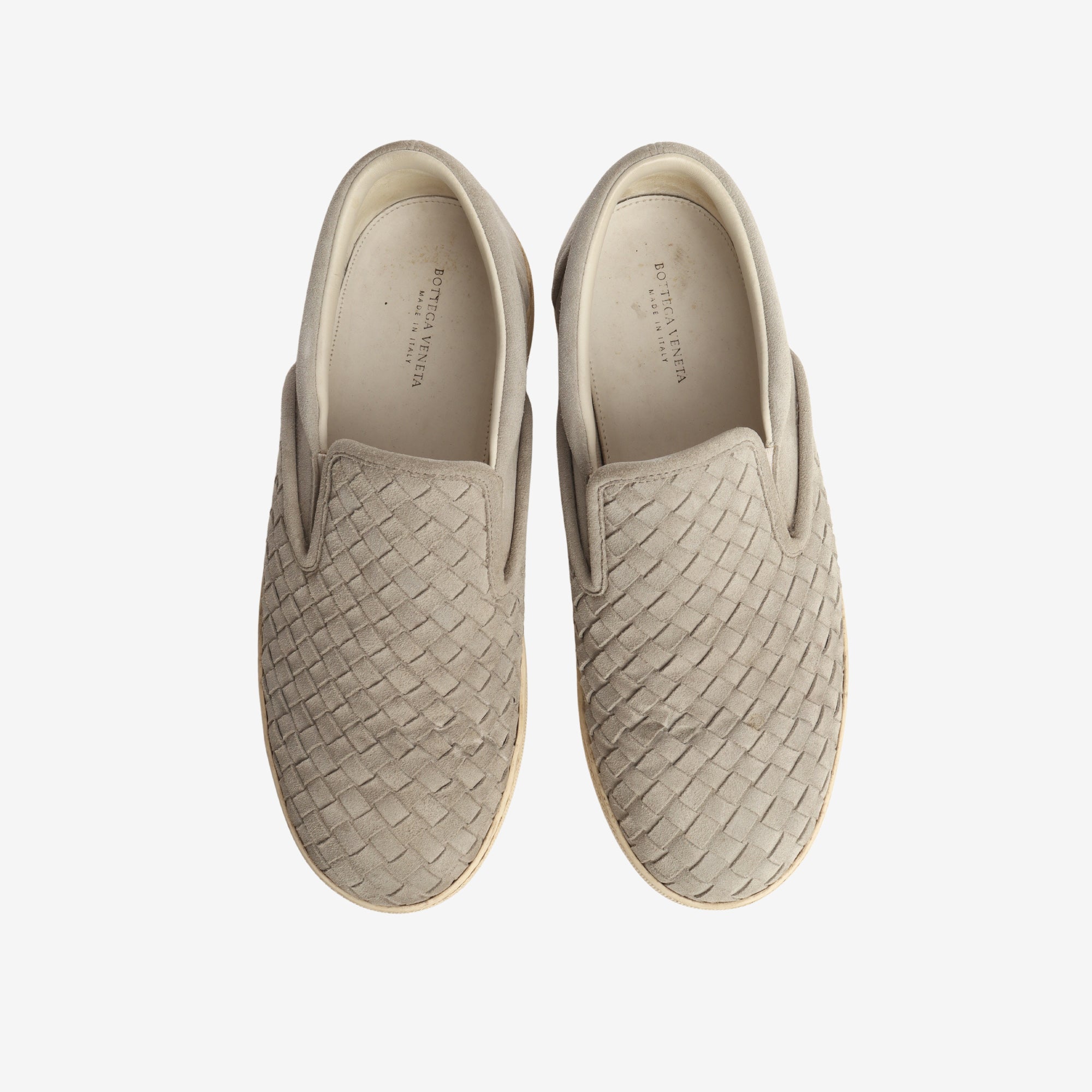 Pleated Suede Slip On