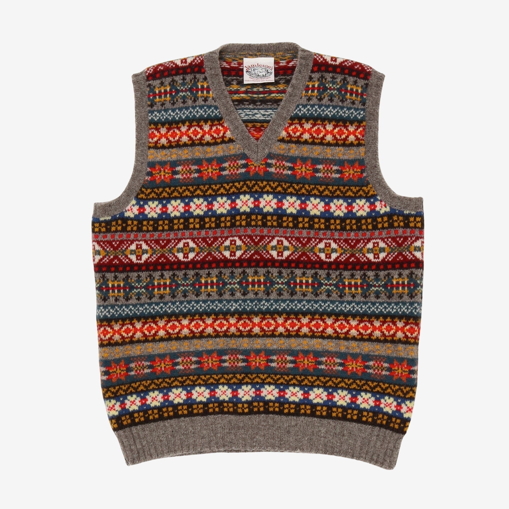 Fair Isle V-Neck Vest