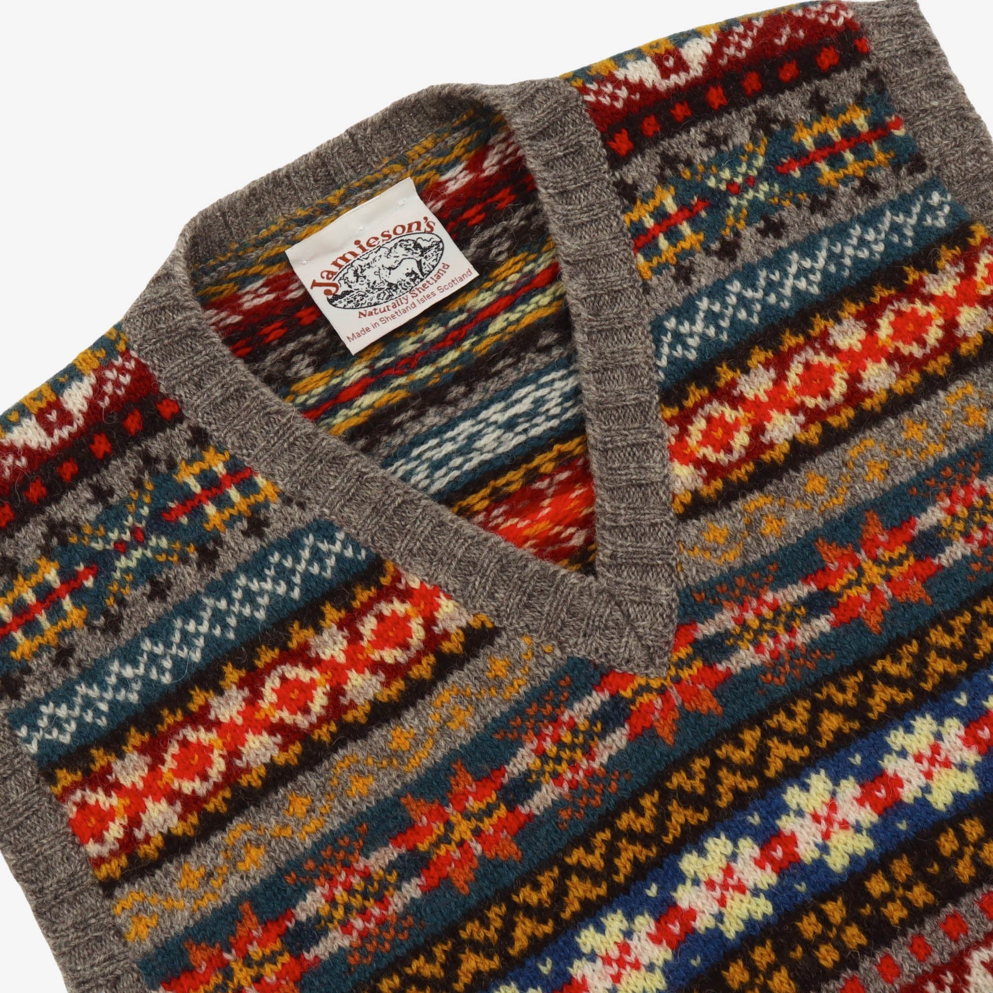 Fair Isle V-Neck Vest