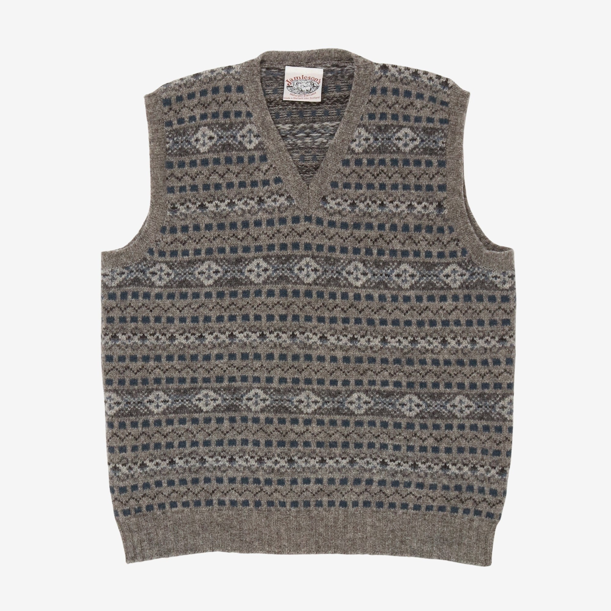 Fair Isle V-Neck Vest